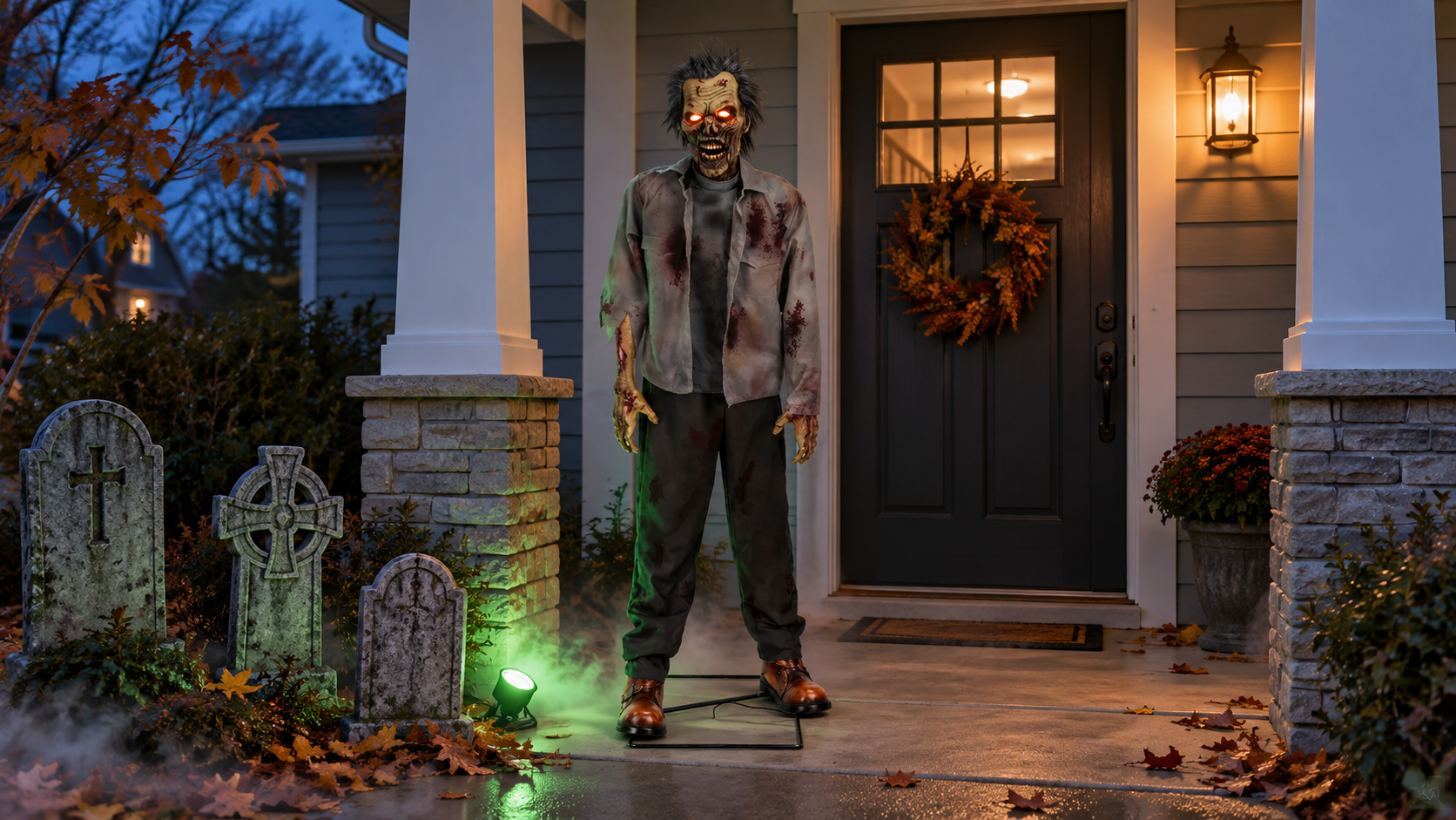 How to Build a Terrifying Halloween Display with a 6 Ft Animatronic Zombie