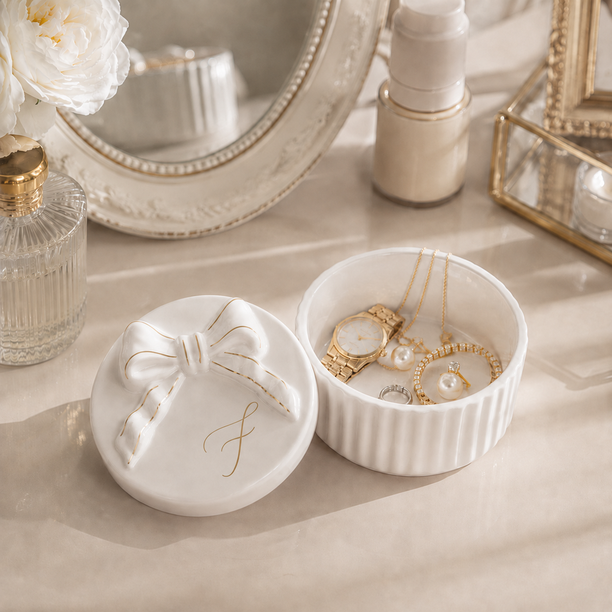 Bow Keepsake Jewelry Box
