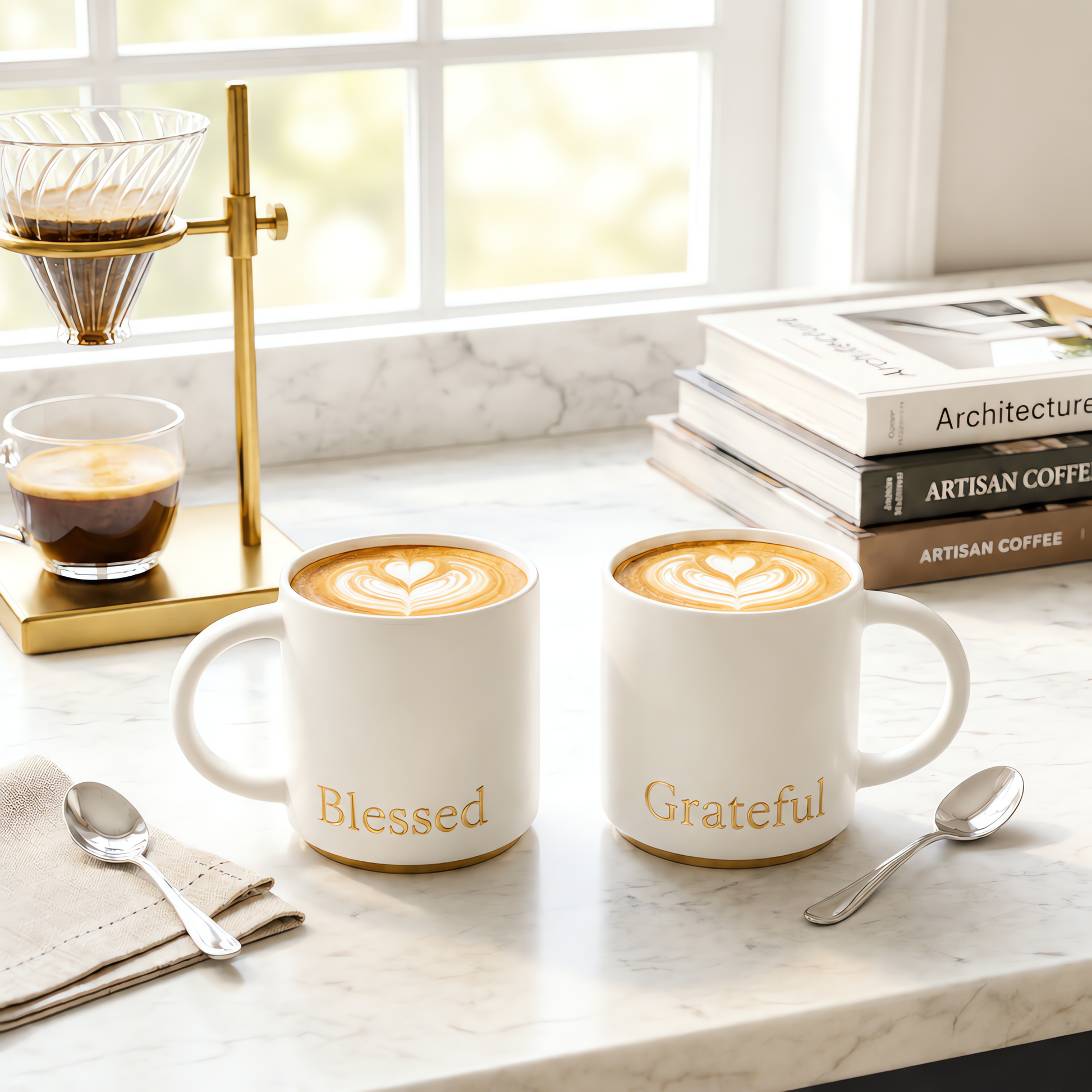 Blessed and Grateful Mug Set