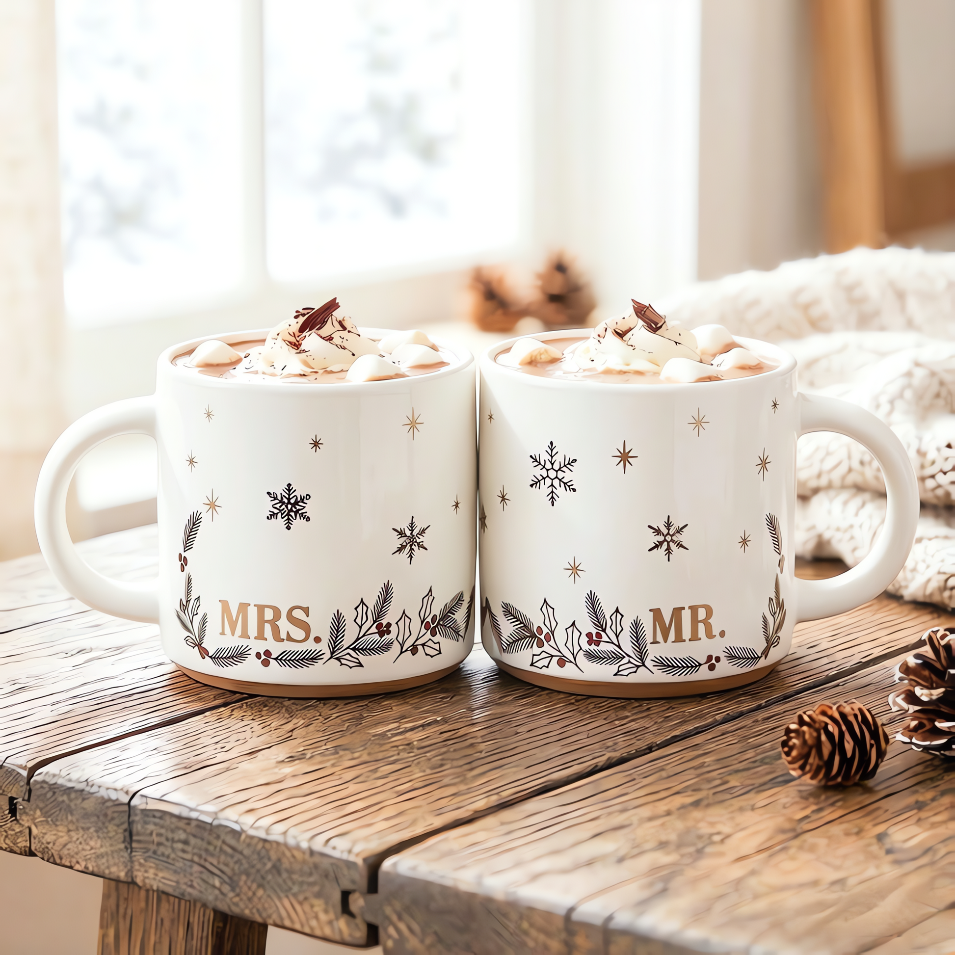 MR. and MRS. Mug Set