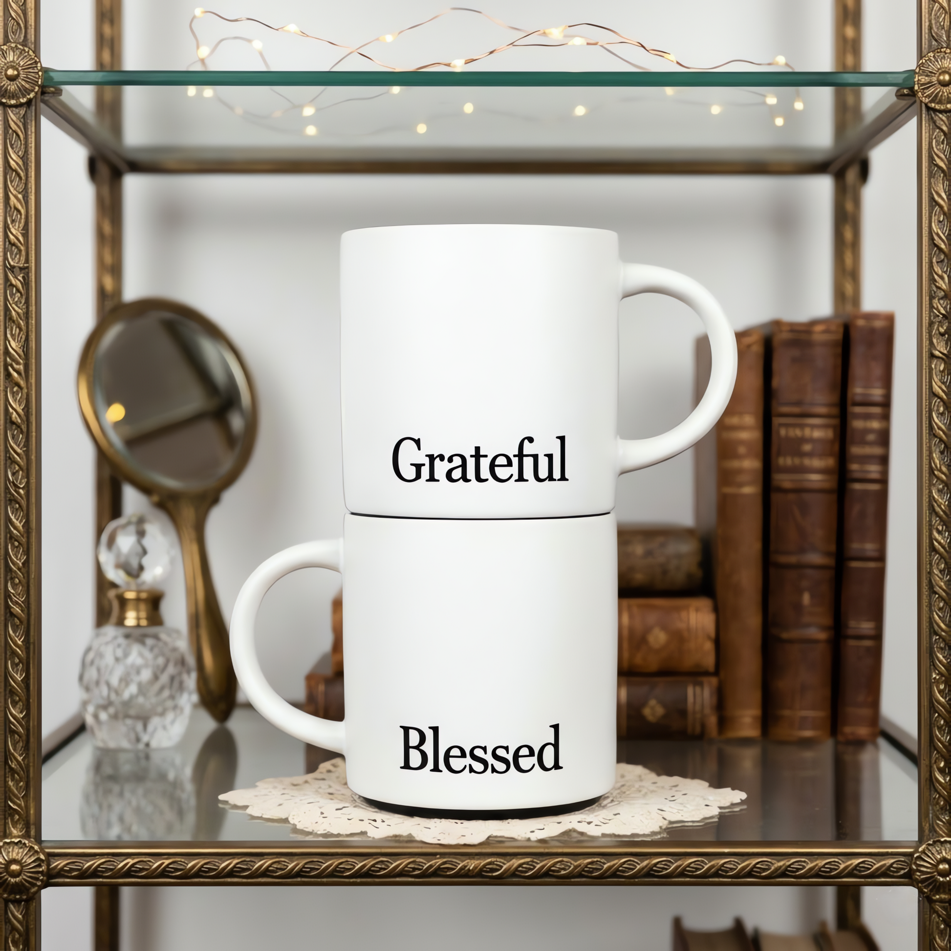 Blessed and Grateful Mug Set