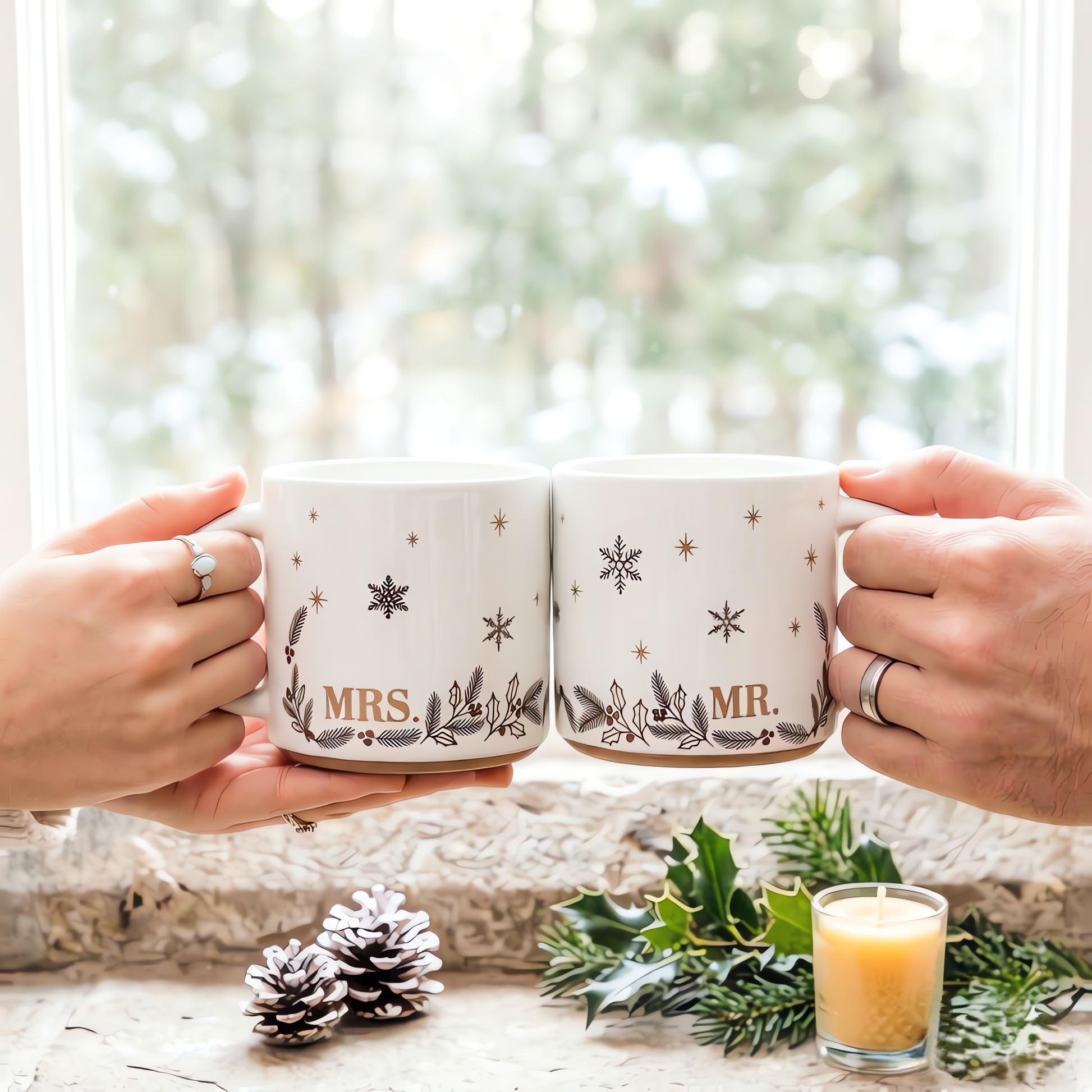 MR. and MRS. Mug Set