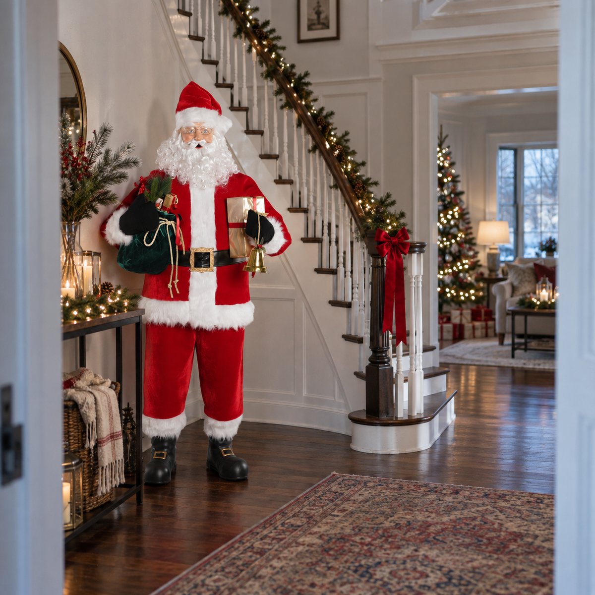 6 Ft Animated Singing Santa Claus – Motion-Activated Christmas Animatronic