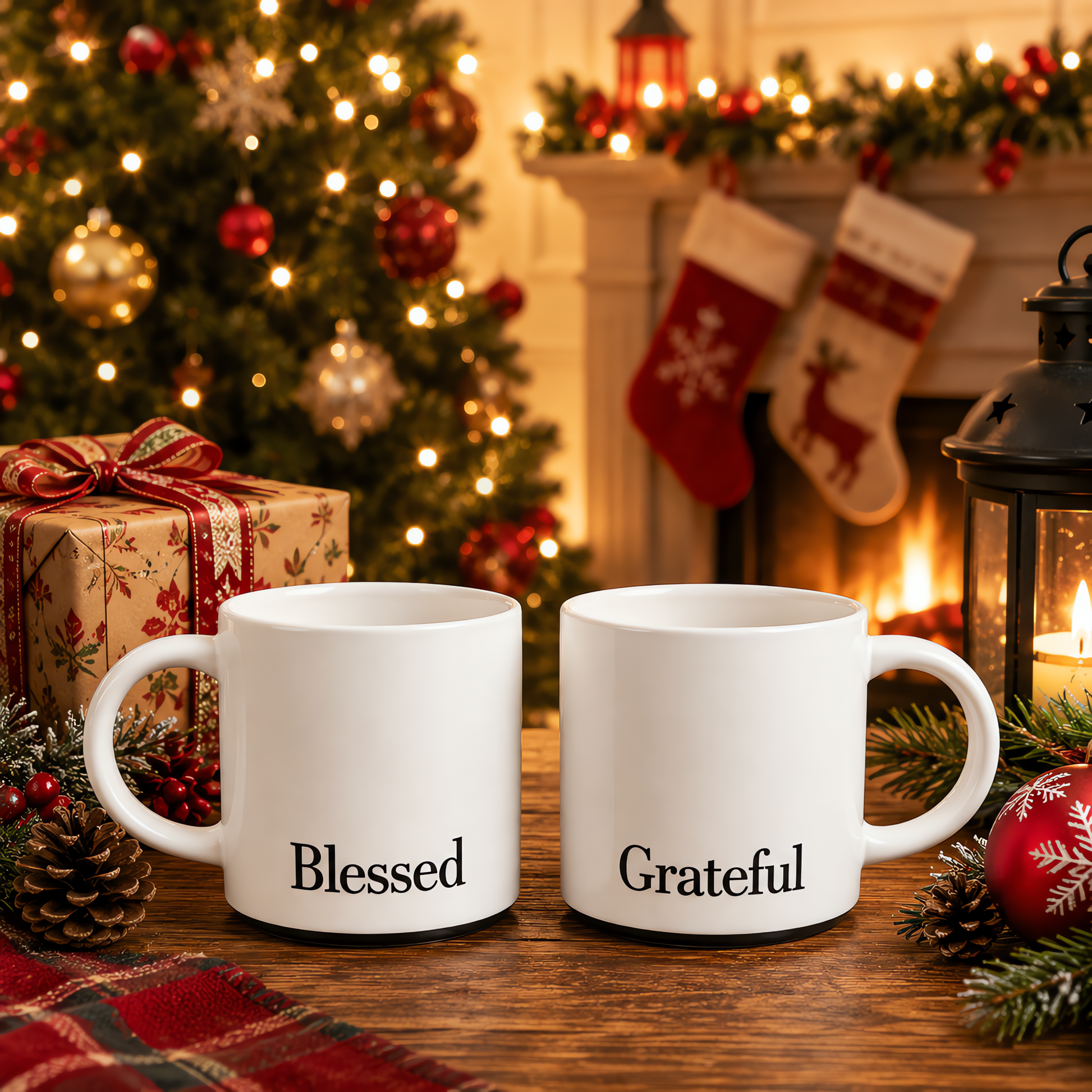 Blessed and Grateful Mug Set