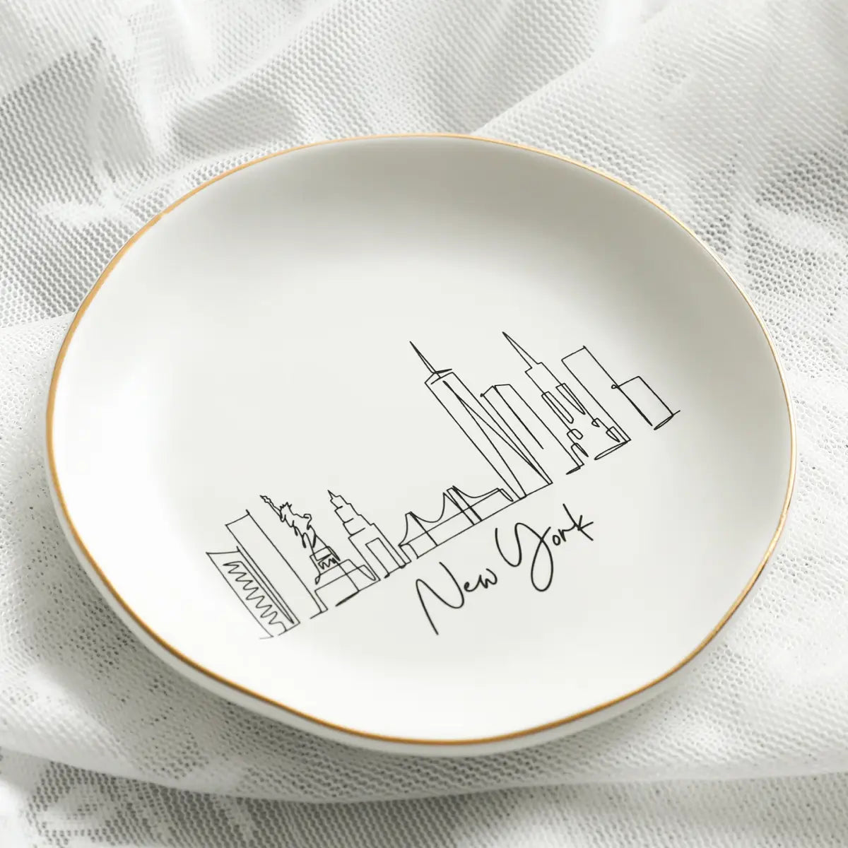 City Skyline Jewelry Dish