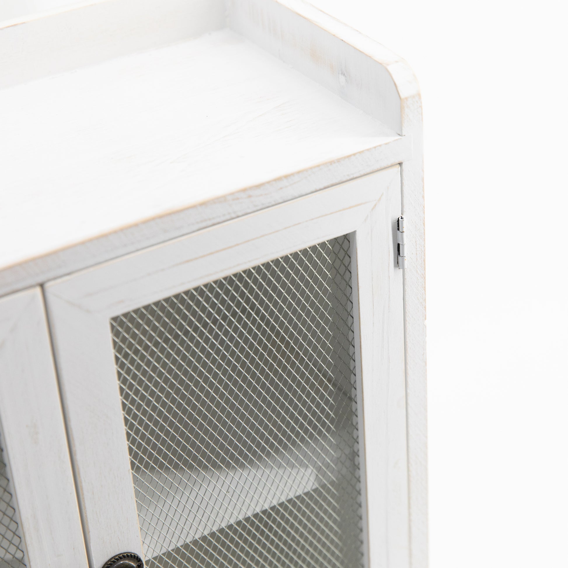 White 2 Tiered Storage Cabinet