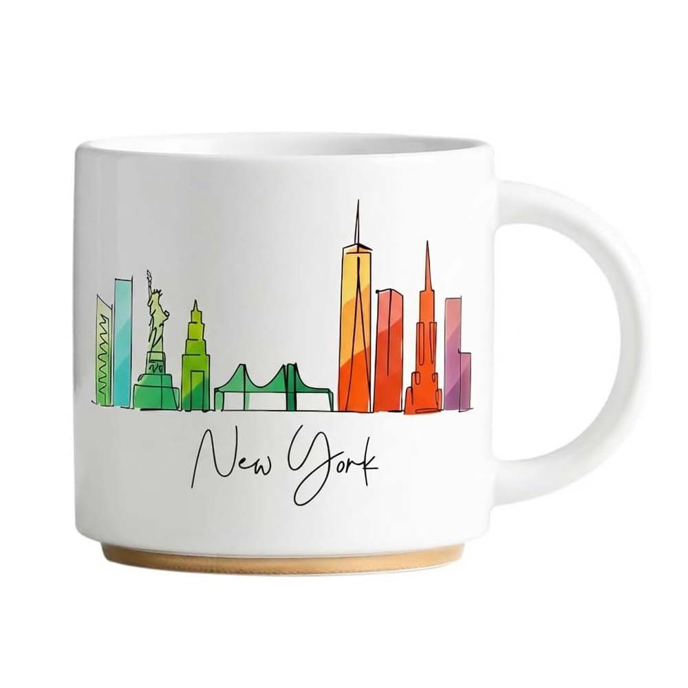 Colorful Skyline Ceramic Mug