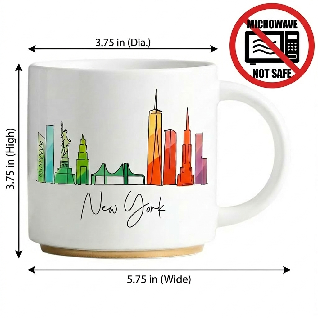 Colorful Skyline Ceramic Mug