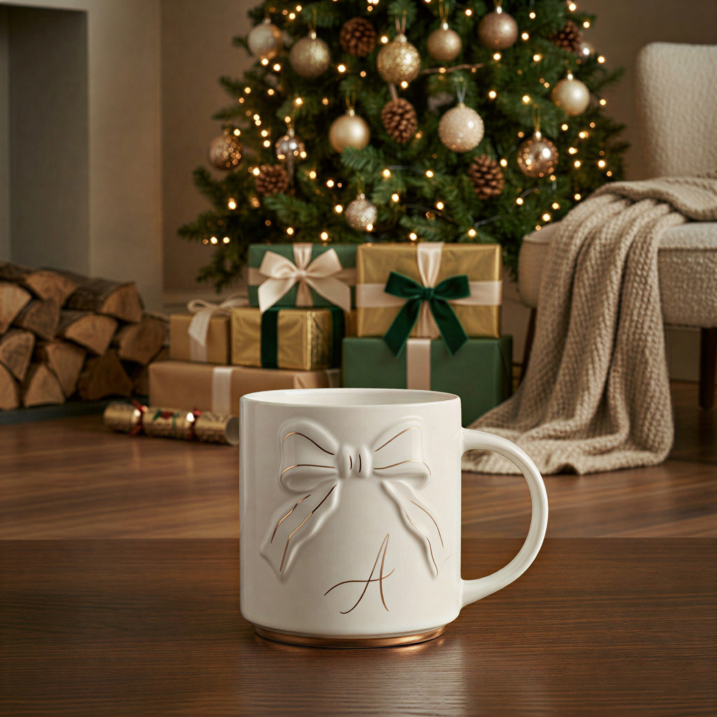 Double-sided Bow Mug