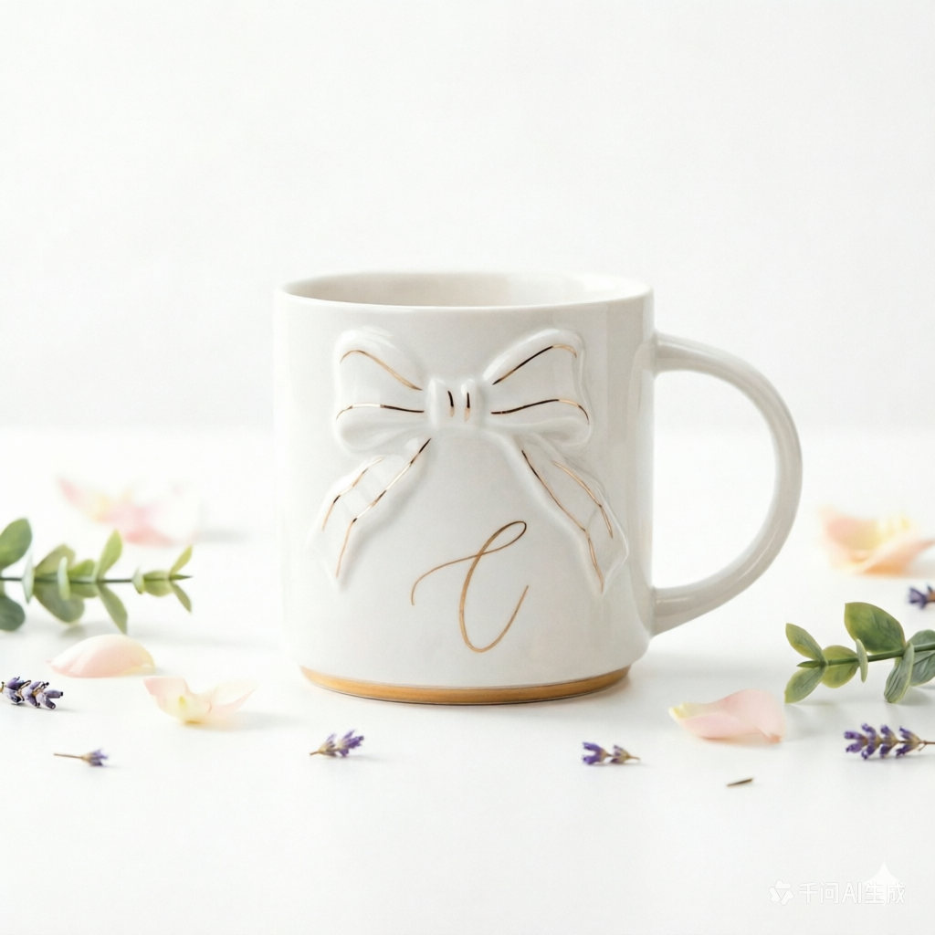 Double-sided Bow Mug