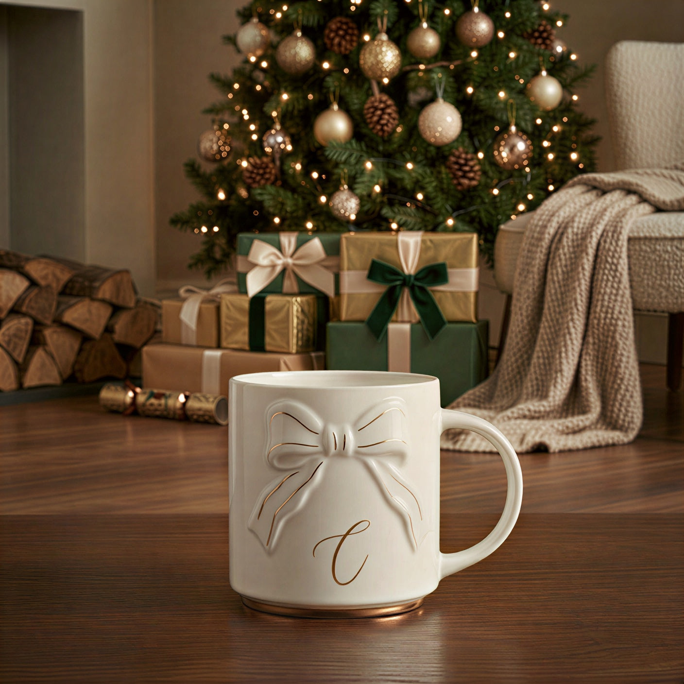Double-sided Bow Mug