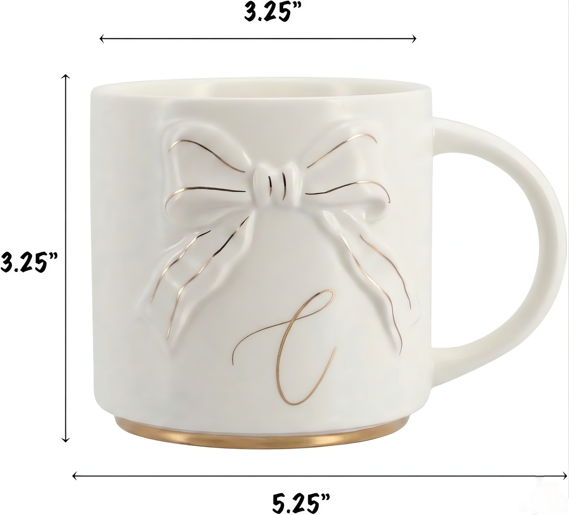 Double-sided Bow Mug