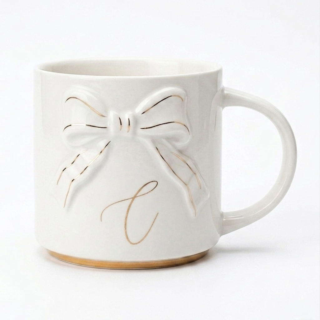 Double-sided Bow Mug