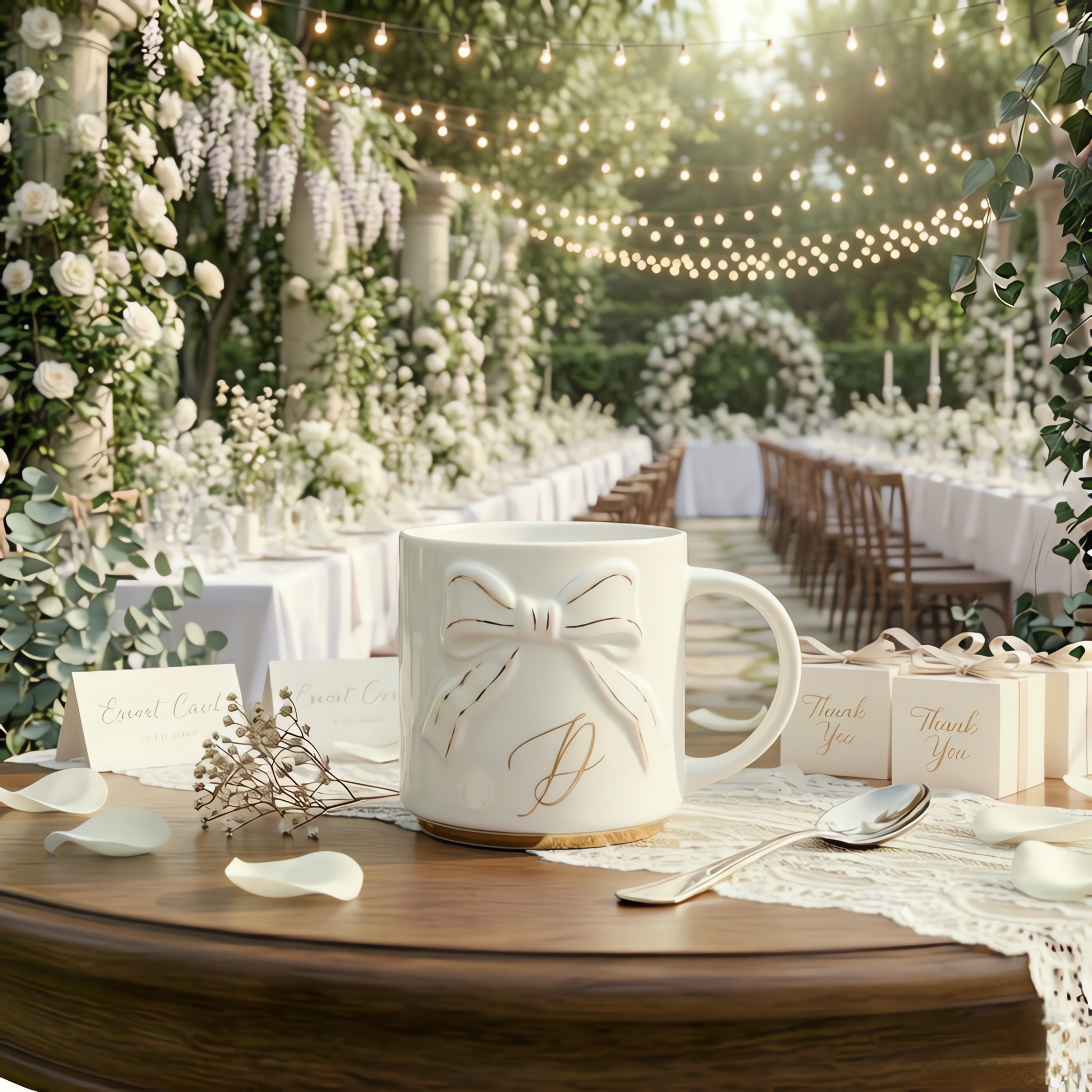 Double-sided Bow Mug