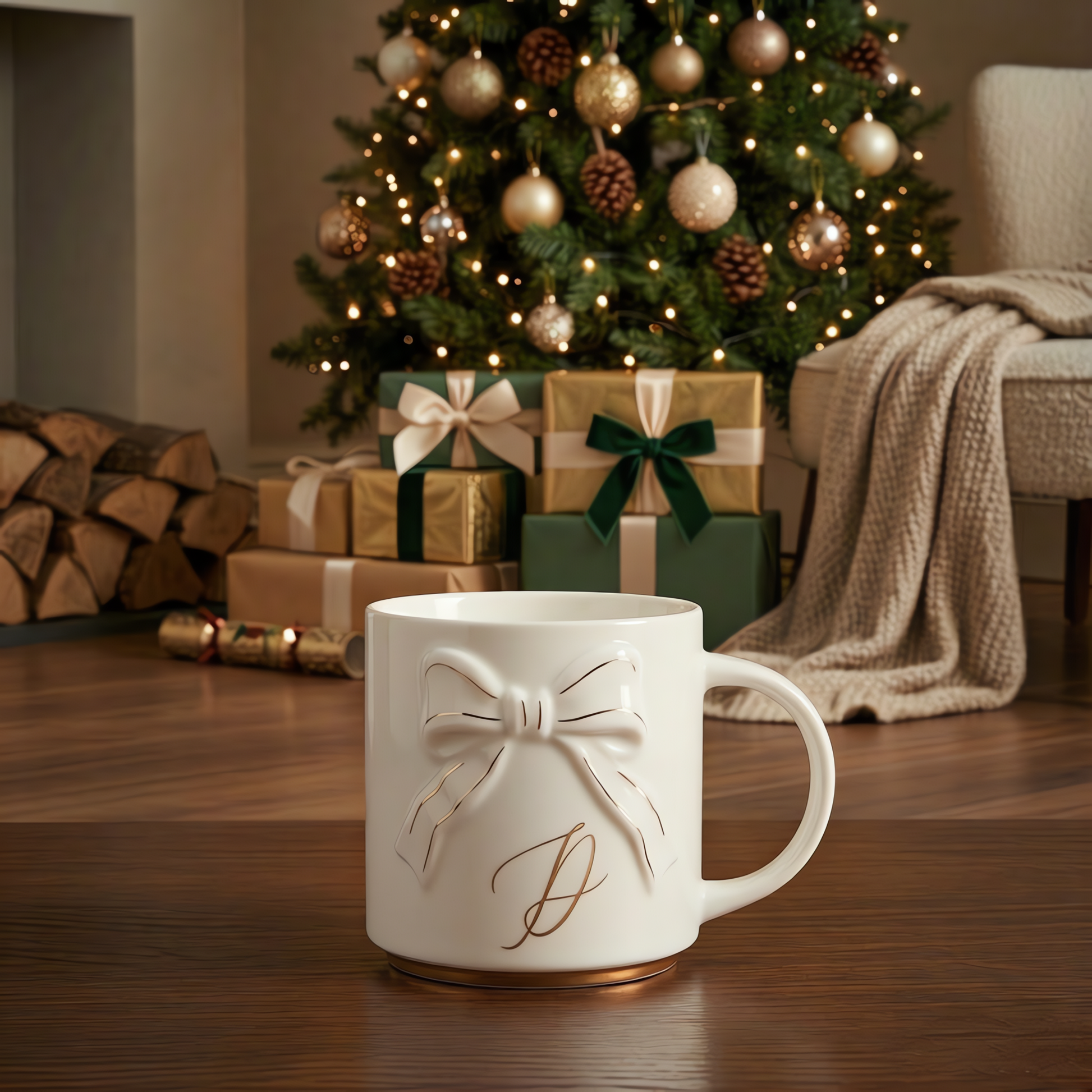 Double-sided Bow Mug