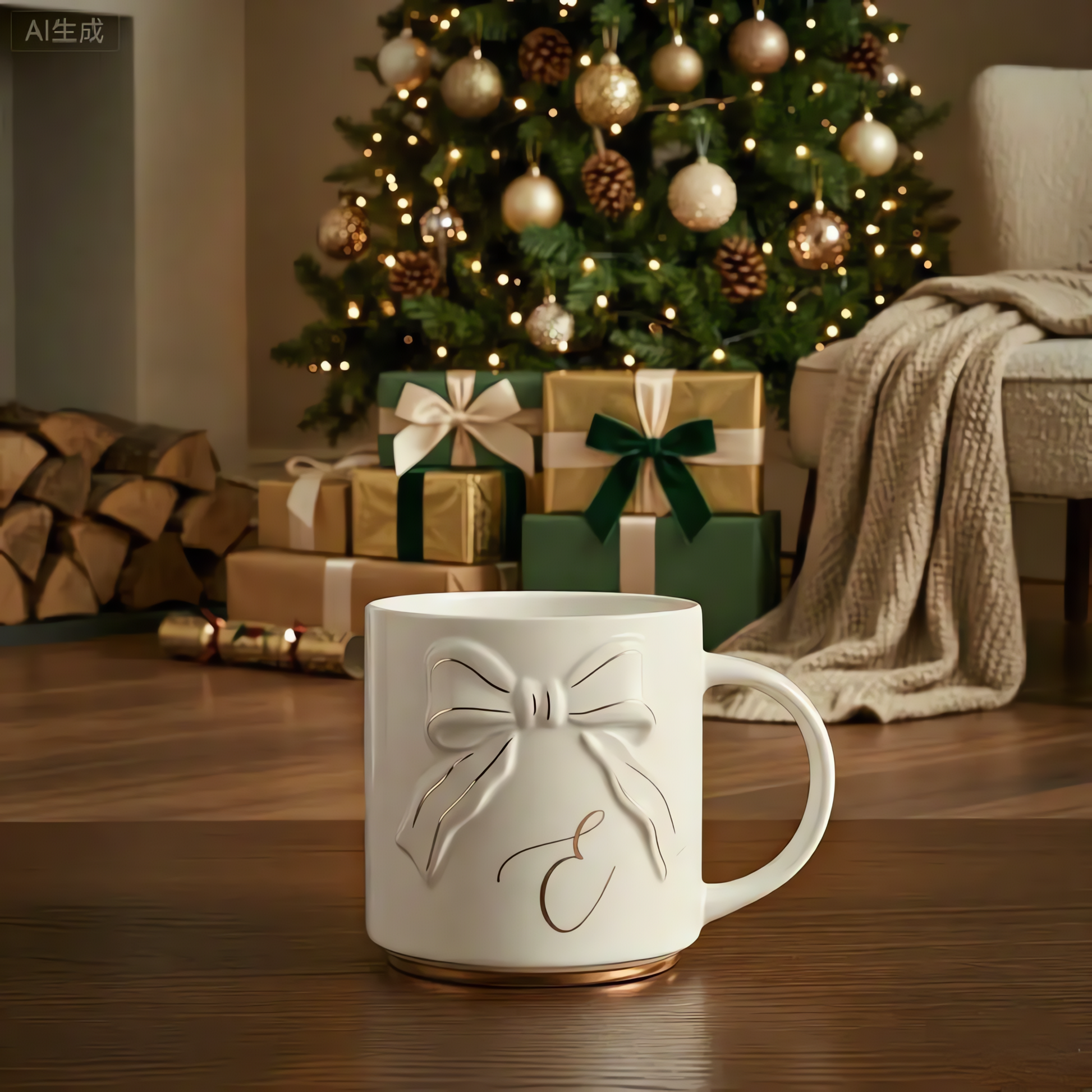 Double-sided Bow Mug