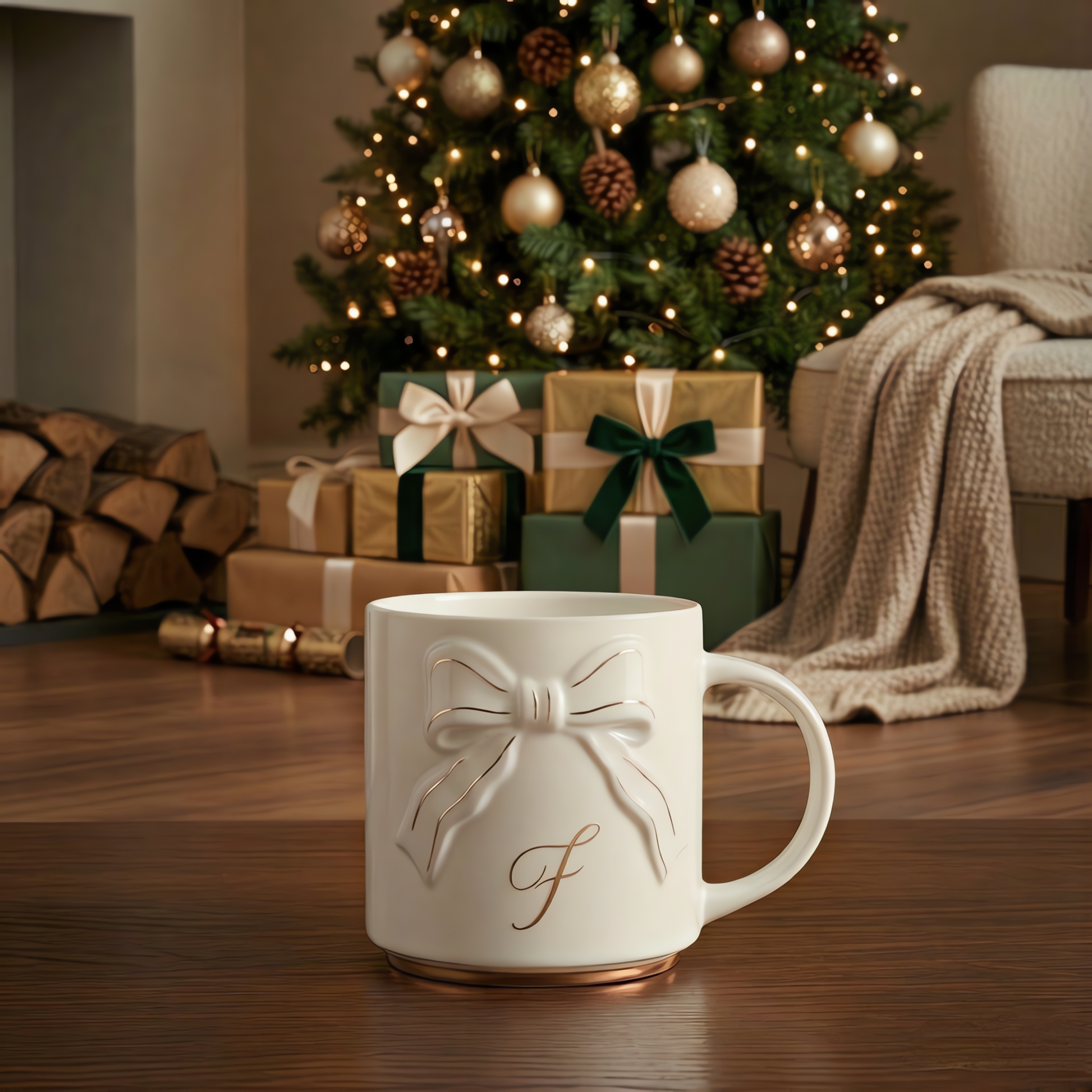 Double-sided Bow Mug