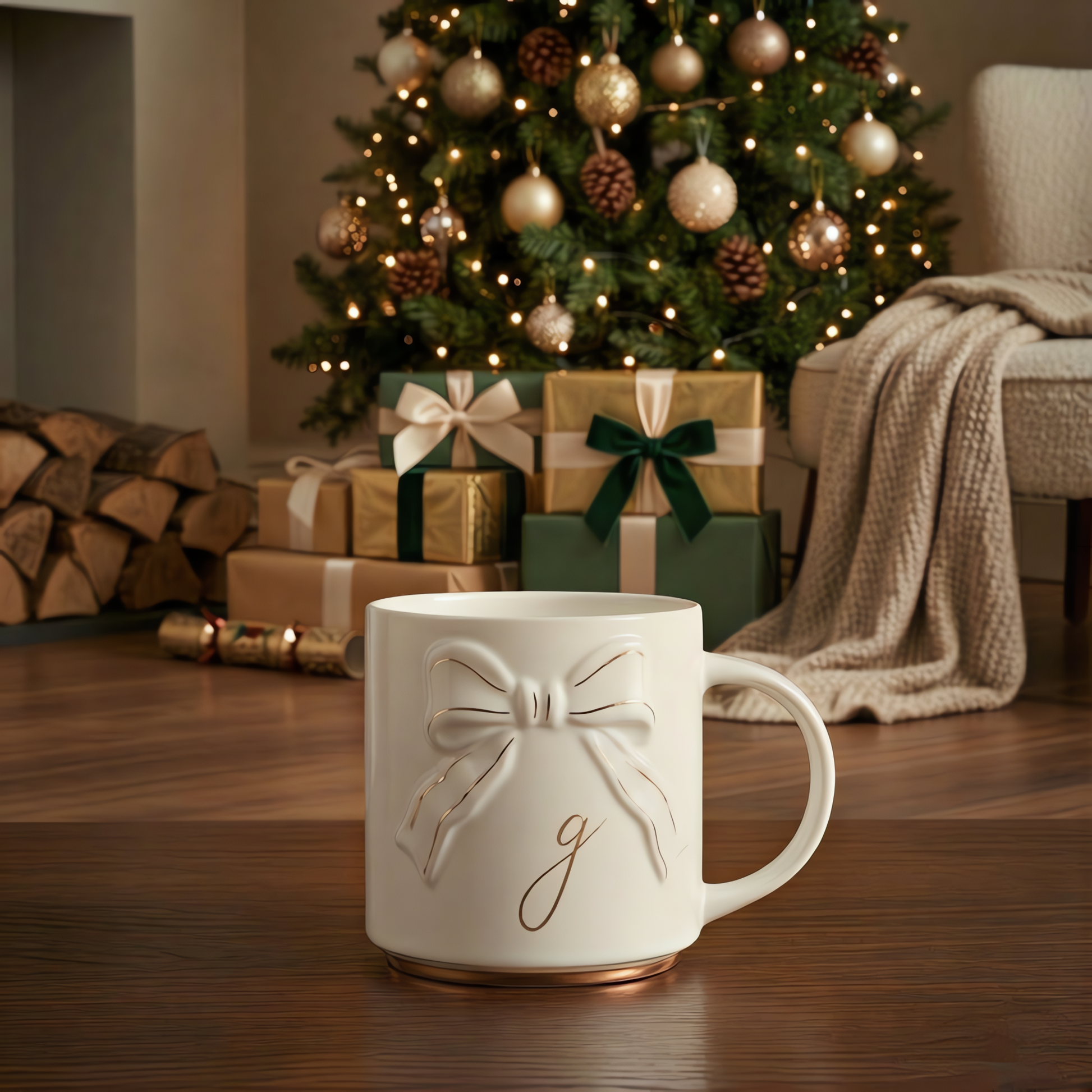 Double-sided Bow Mug