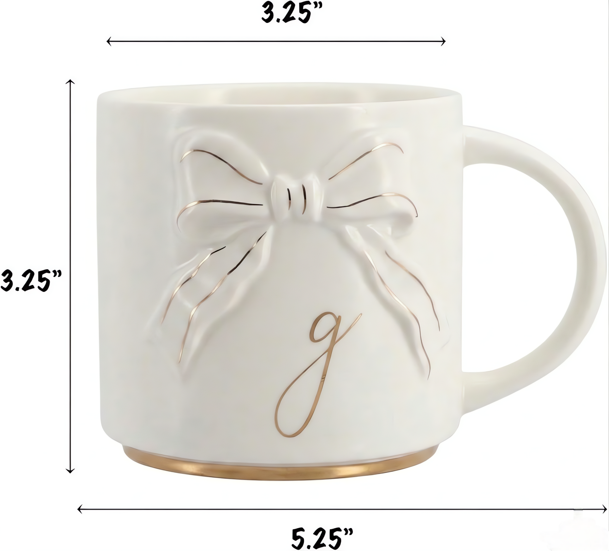 Double-sided Bow Mug