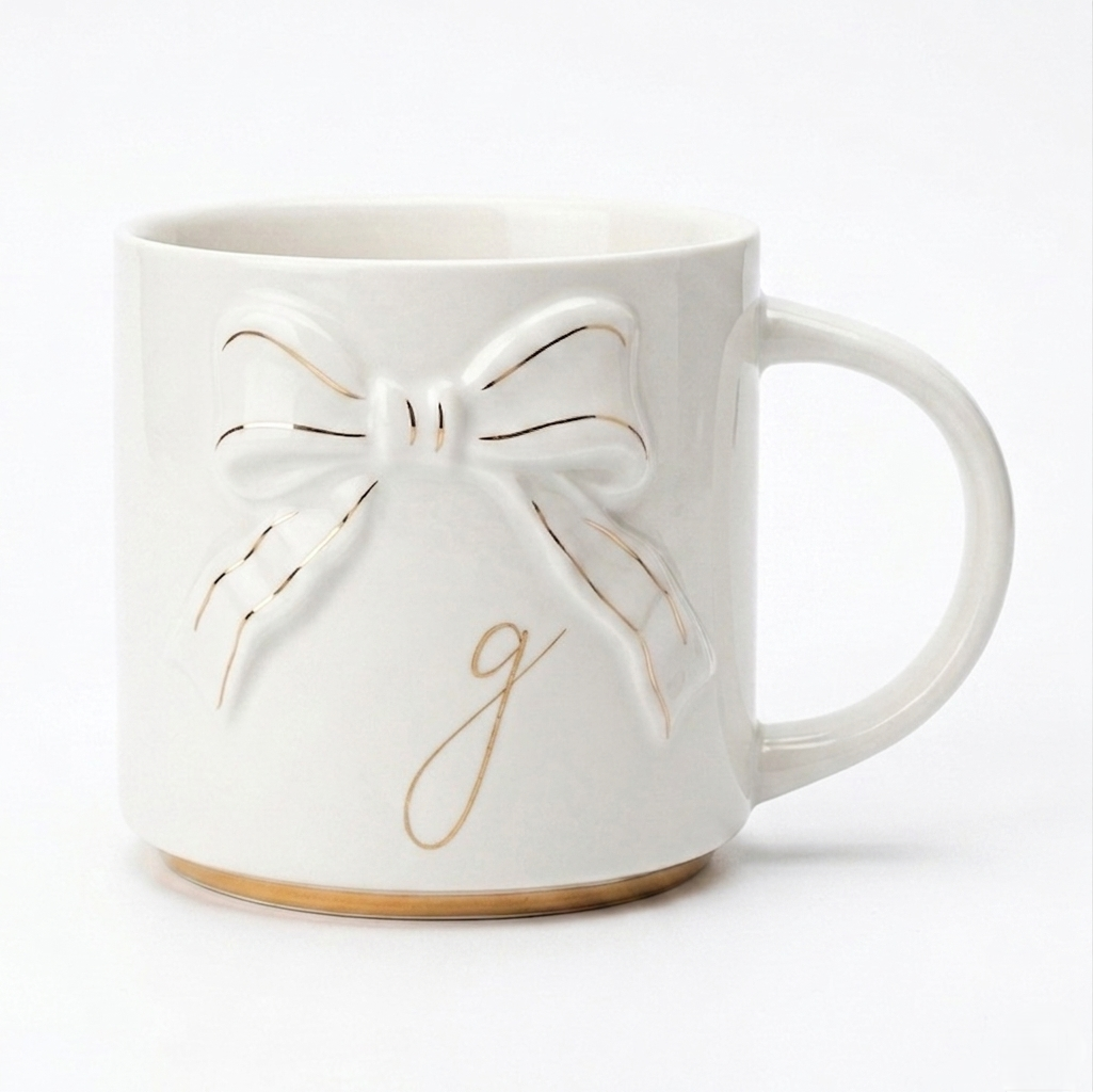Double-sided Bow Mug