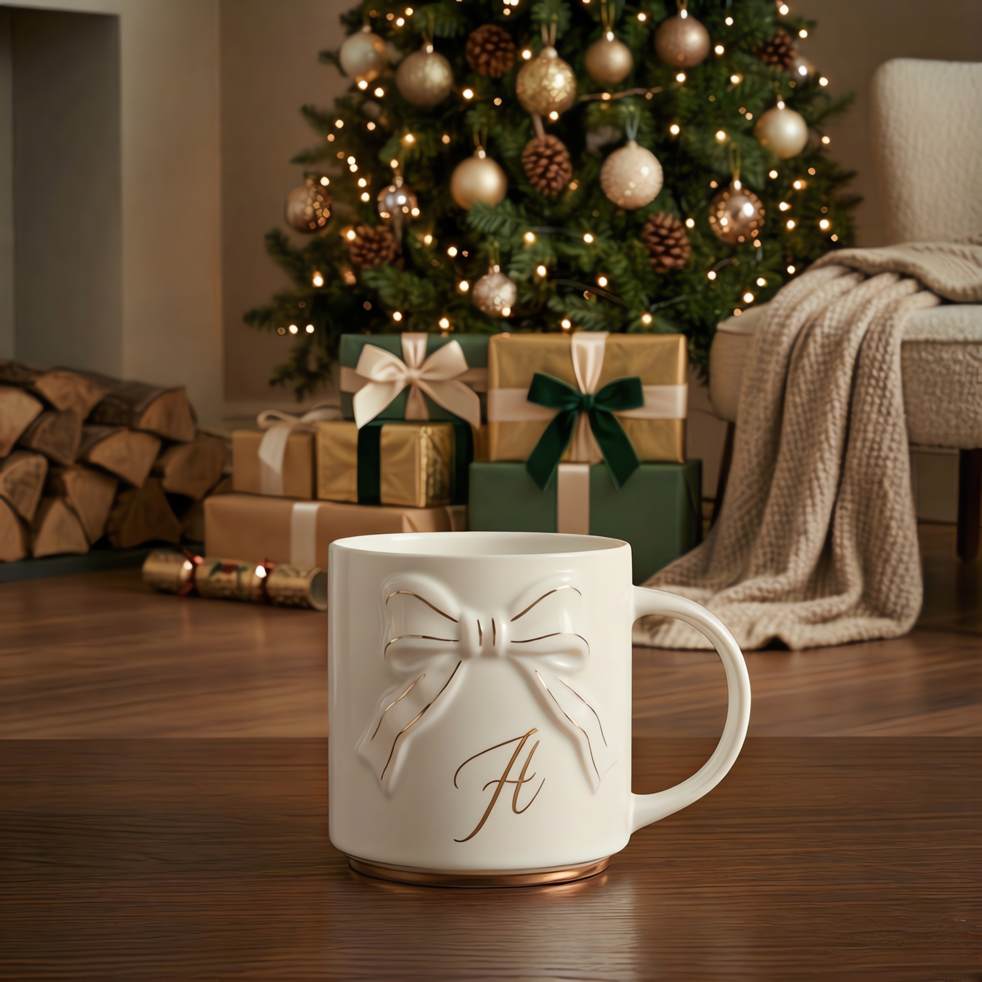 Double-sided Bow Mug