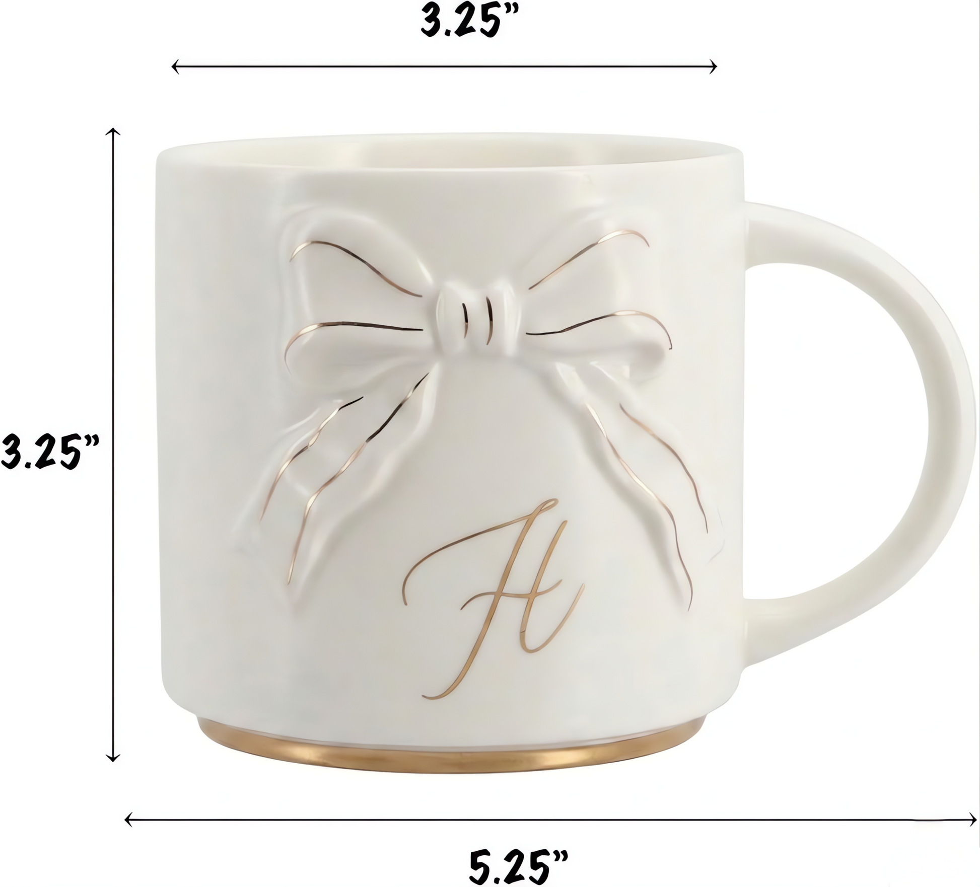 Double-sided Bow Mug