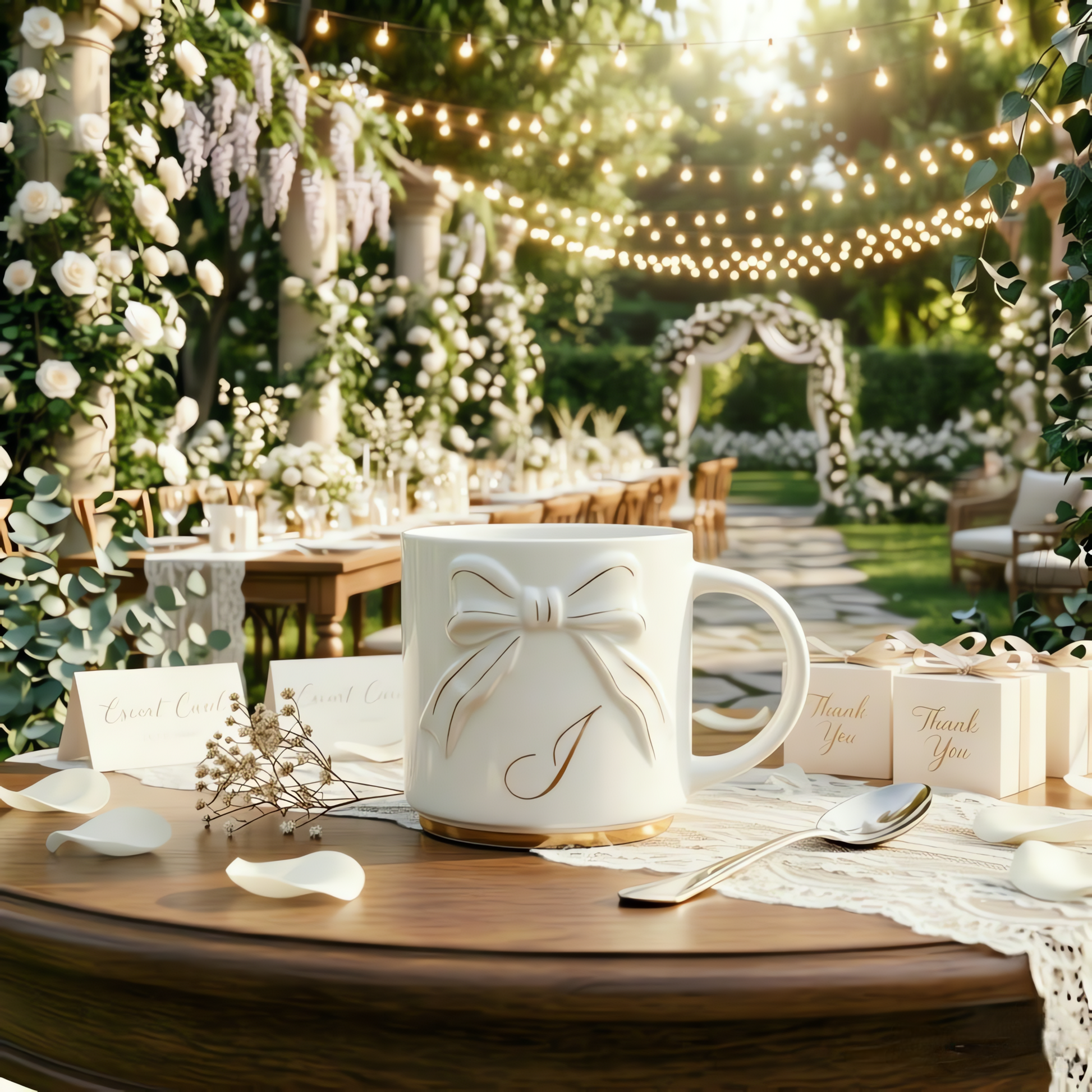 Double-sided Bow Mug