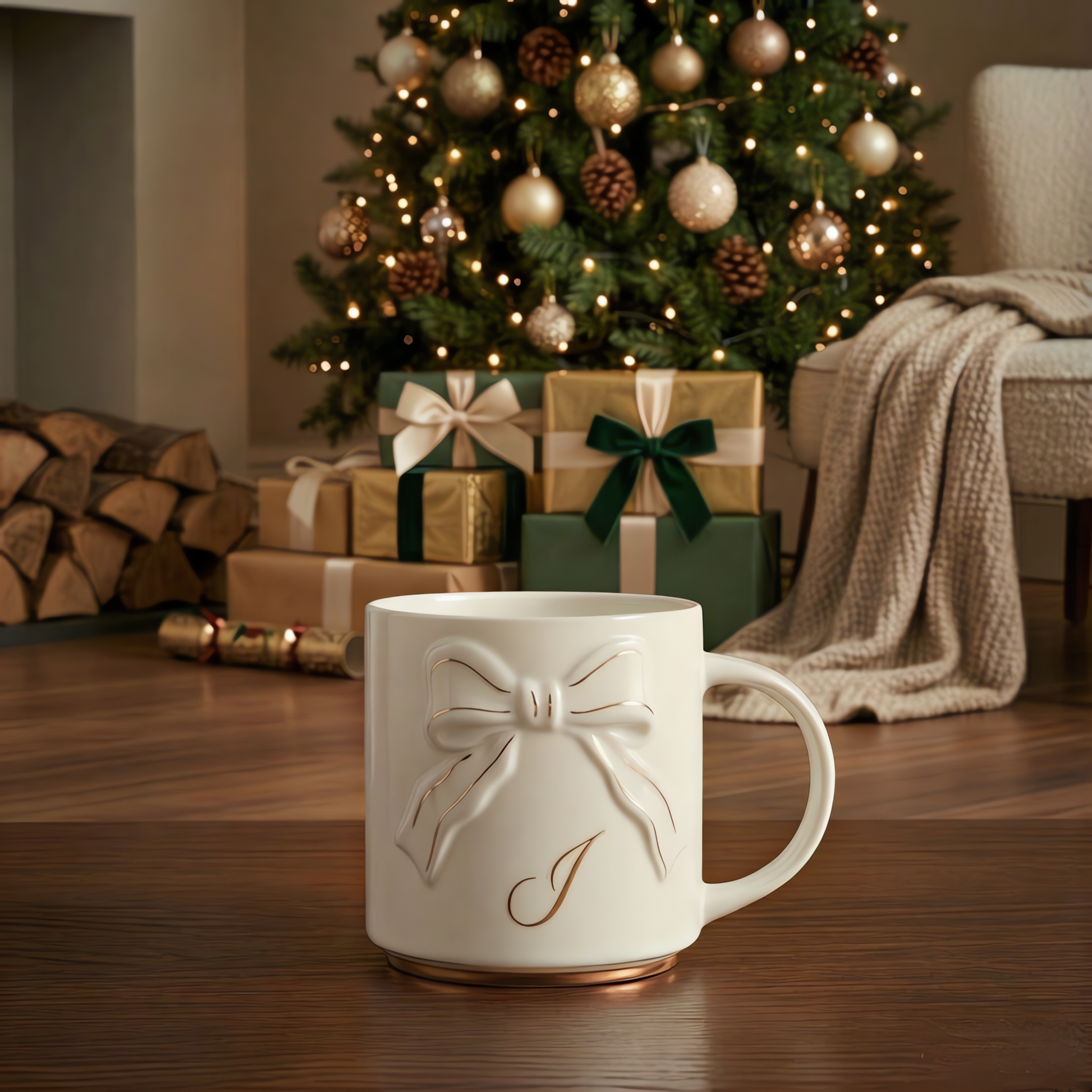 Double-sided Bow Mug