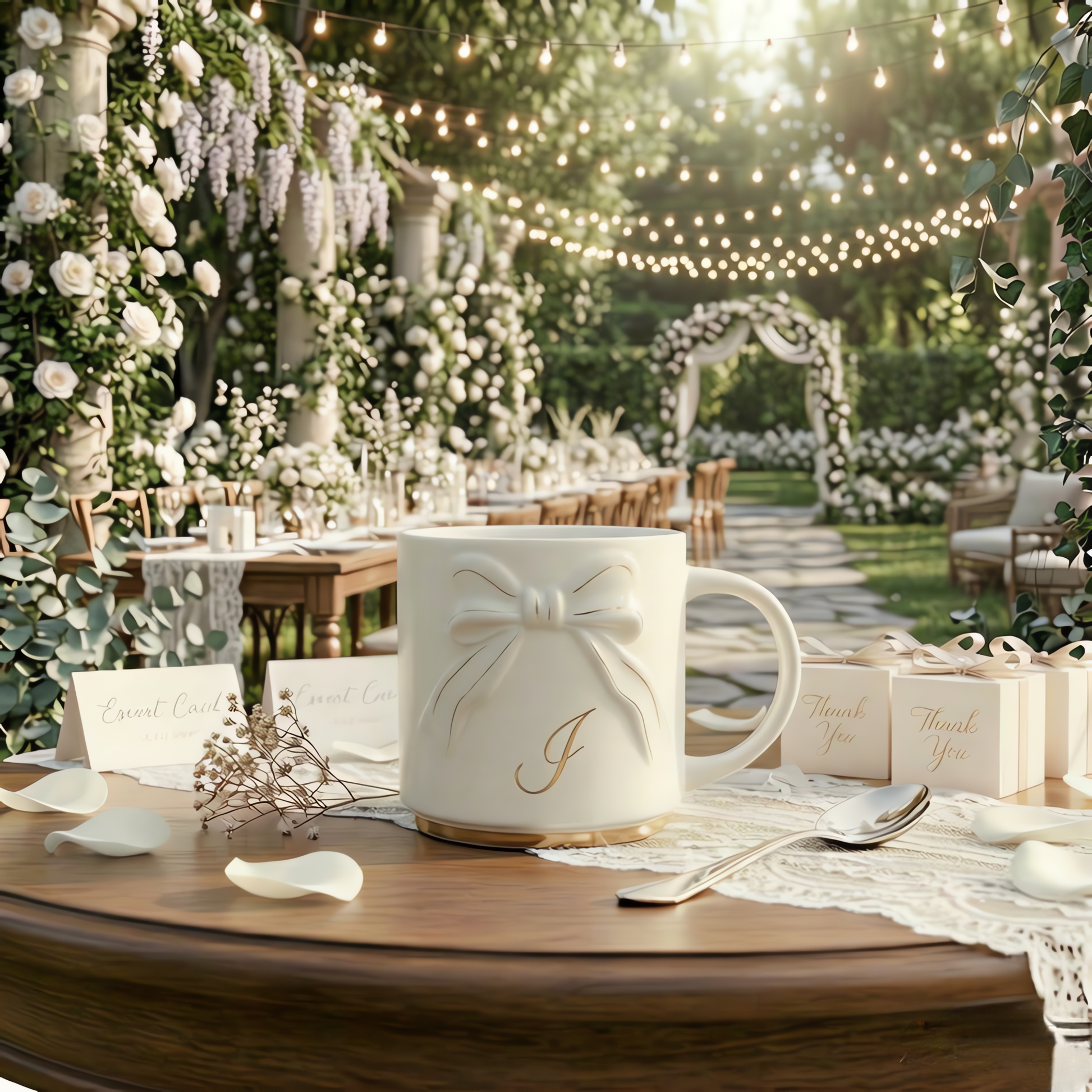 Double-sided Bow Mug