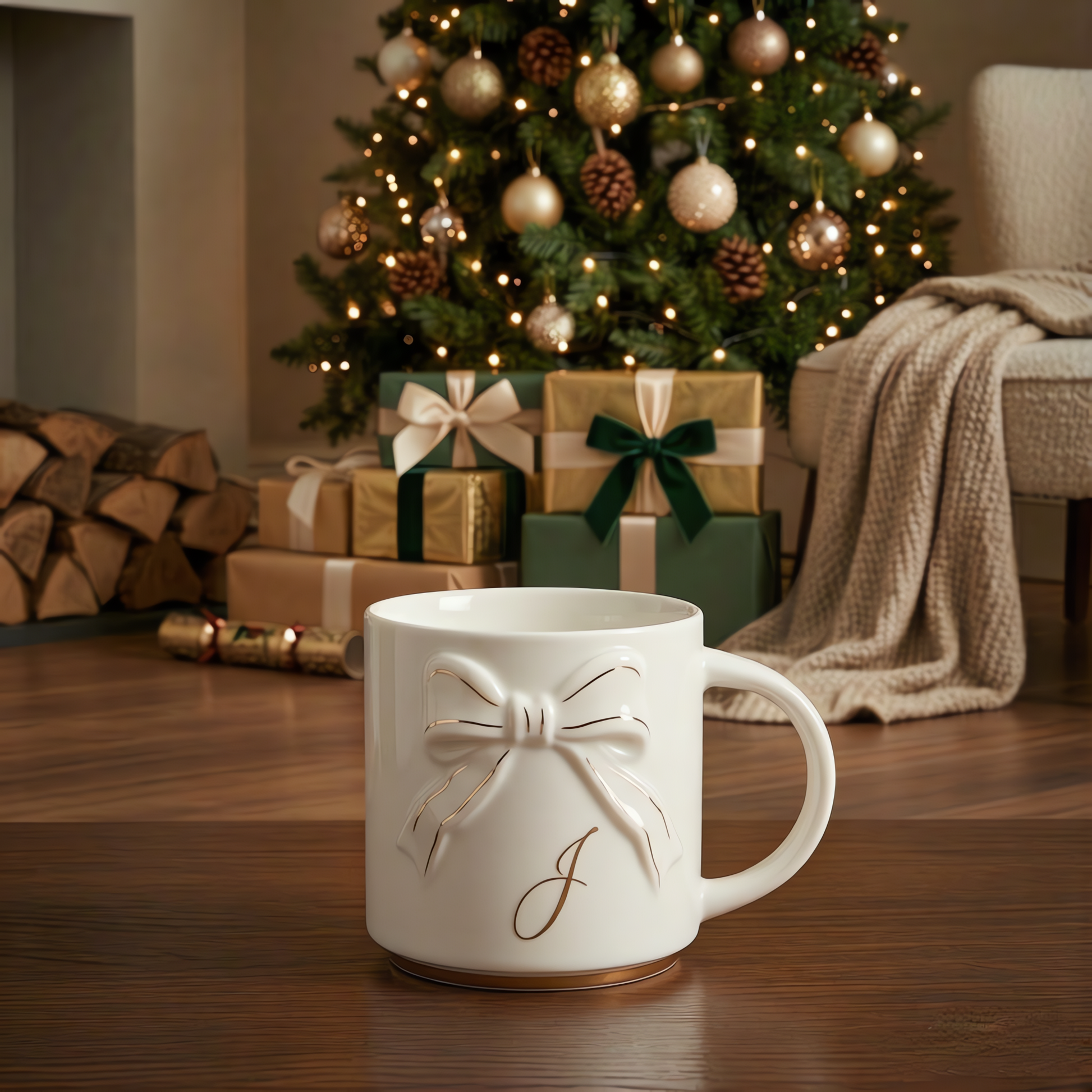 Double-sided Bow Mug