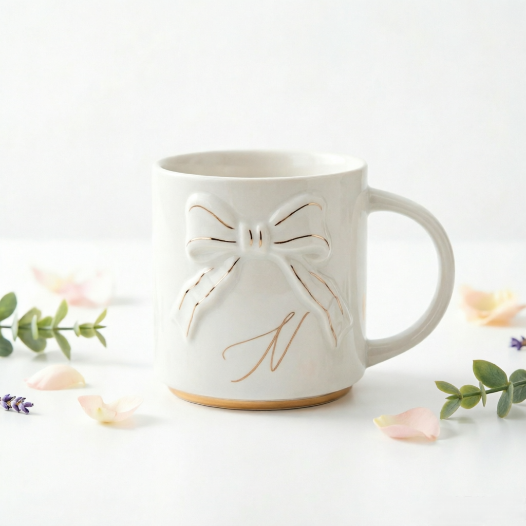 Double-sided Bow Mug