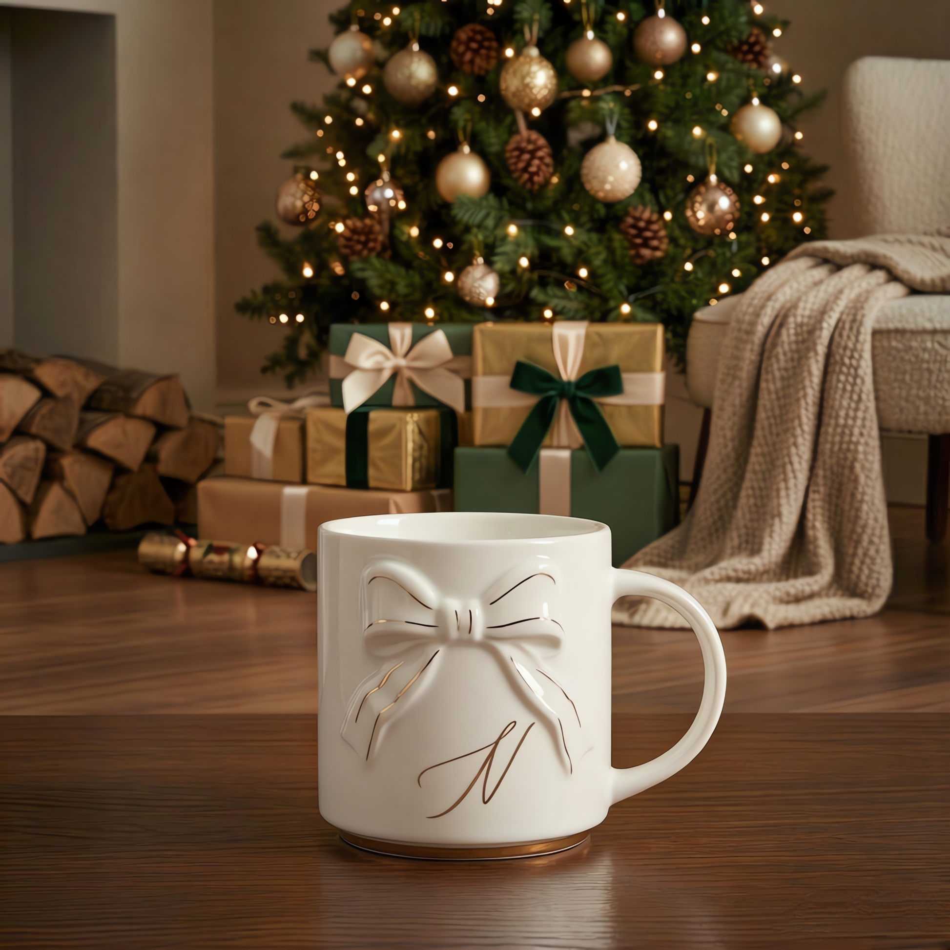 Double-sided Bow Mug