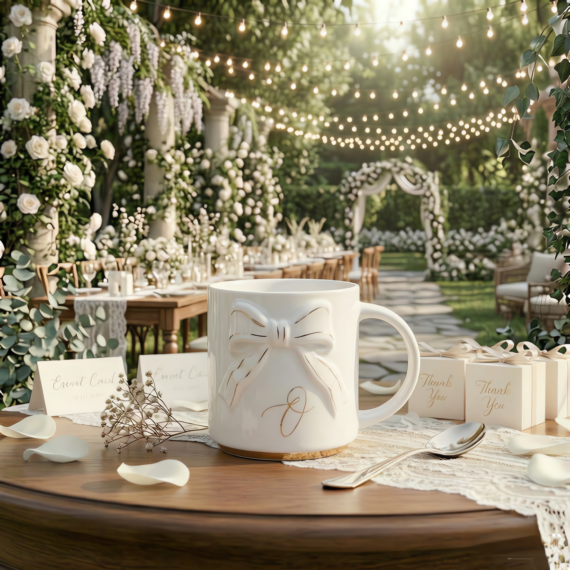 Double-sided Bow Mug
