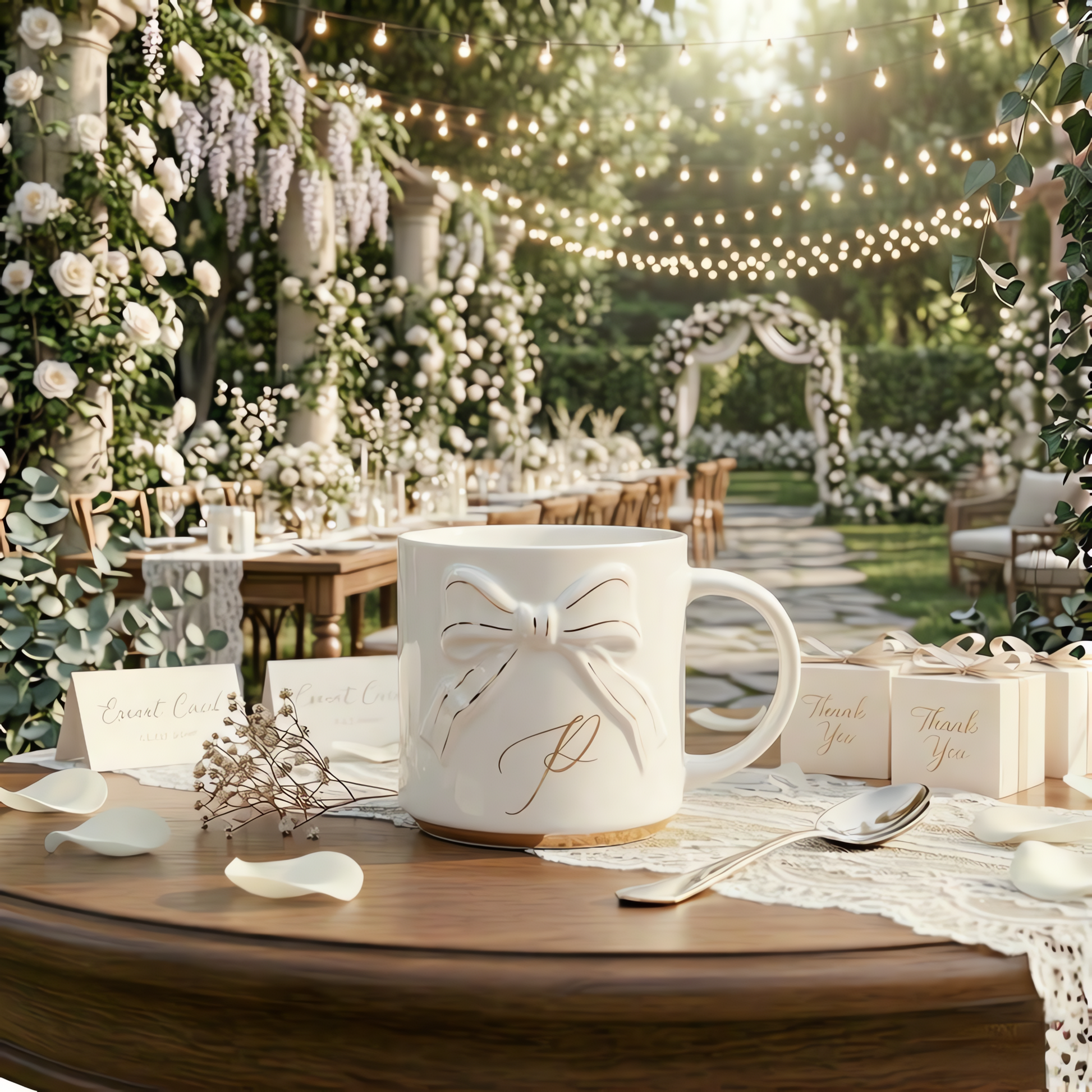 Double-sided Bow Mug