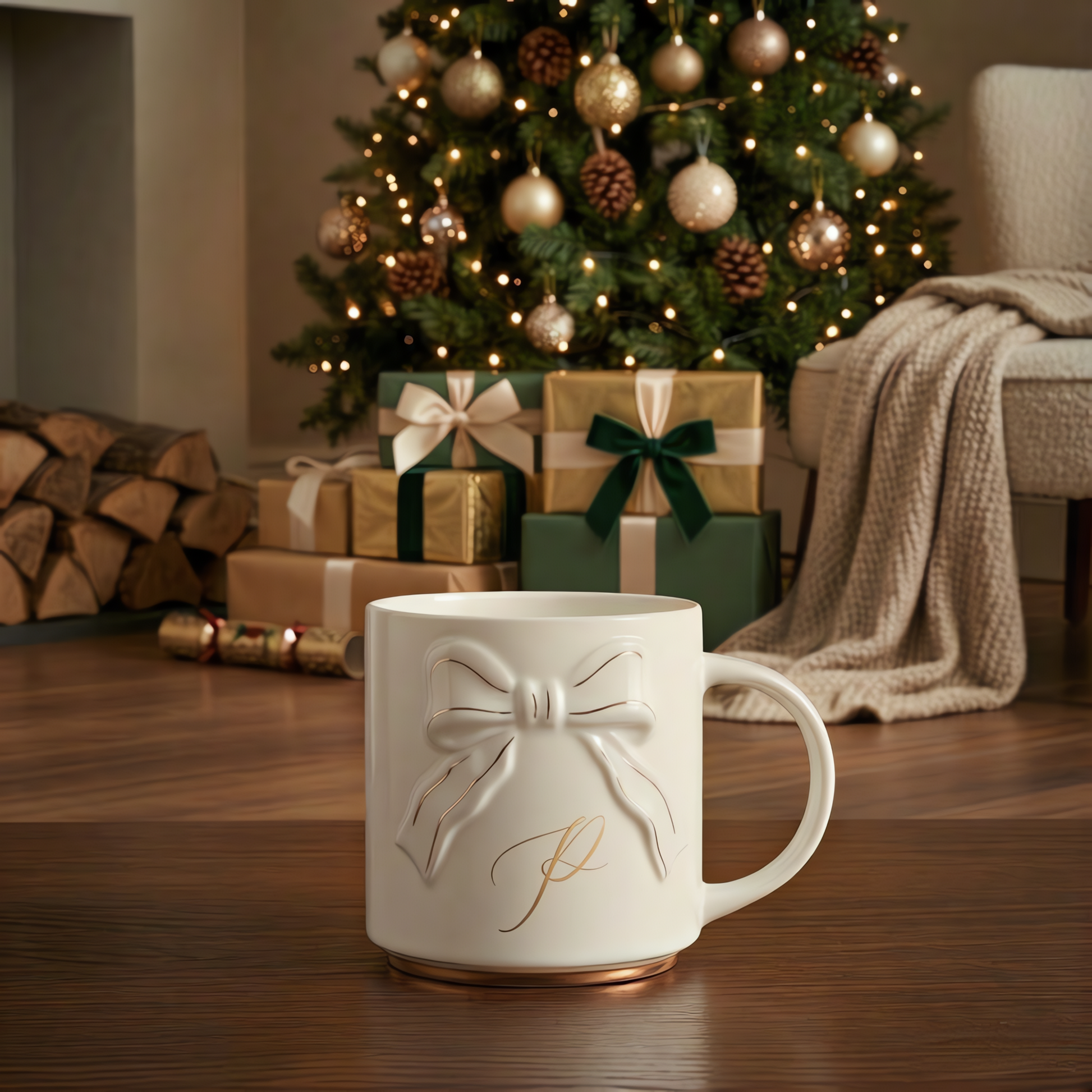 Double-sided Bow Mug