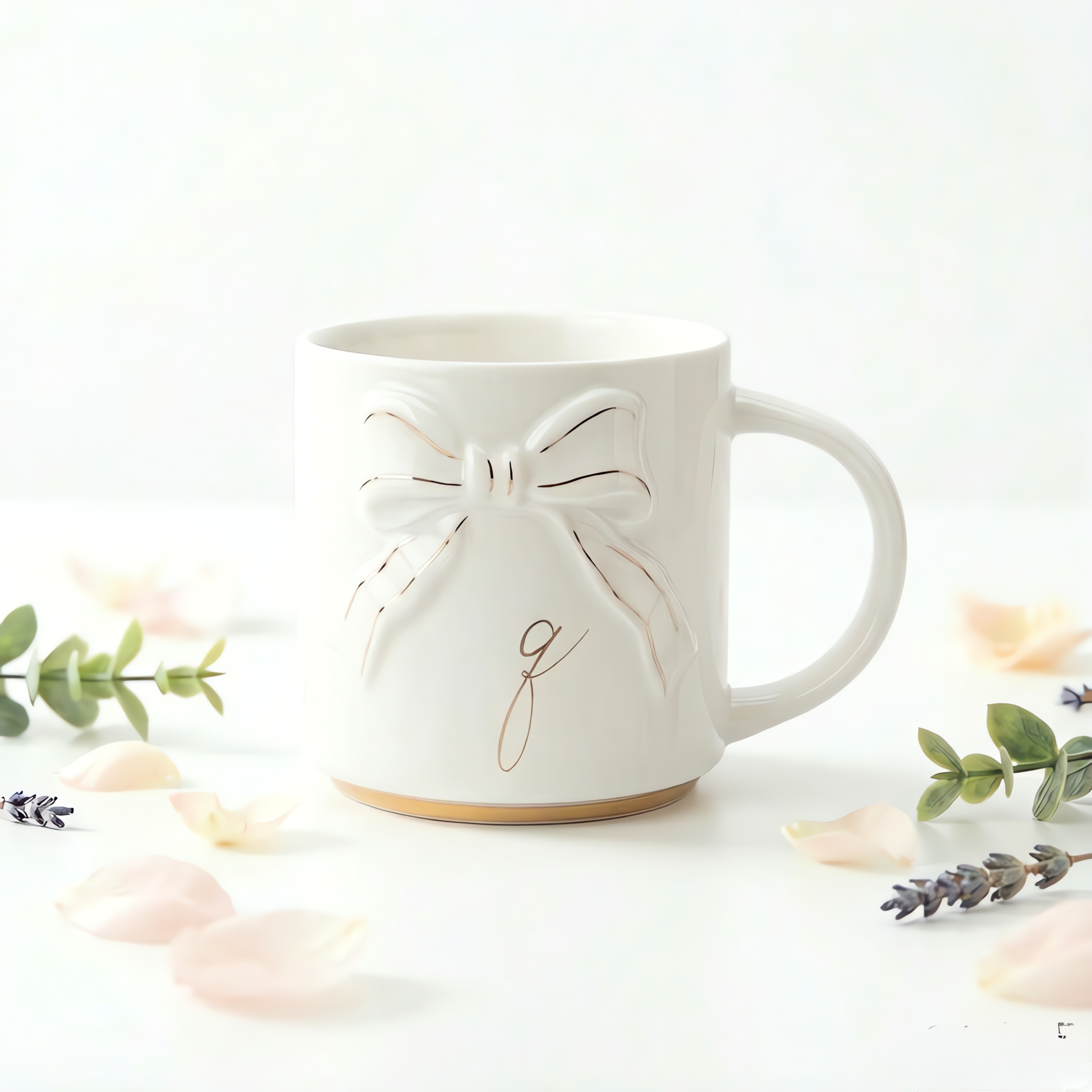 Double-sided Bow Mug