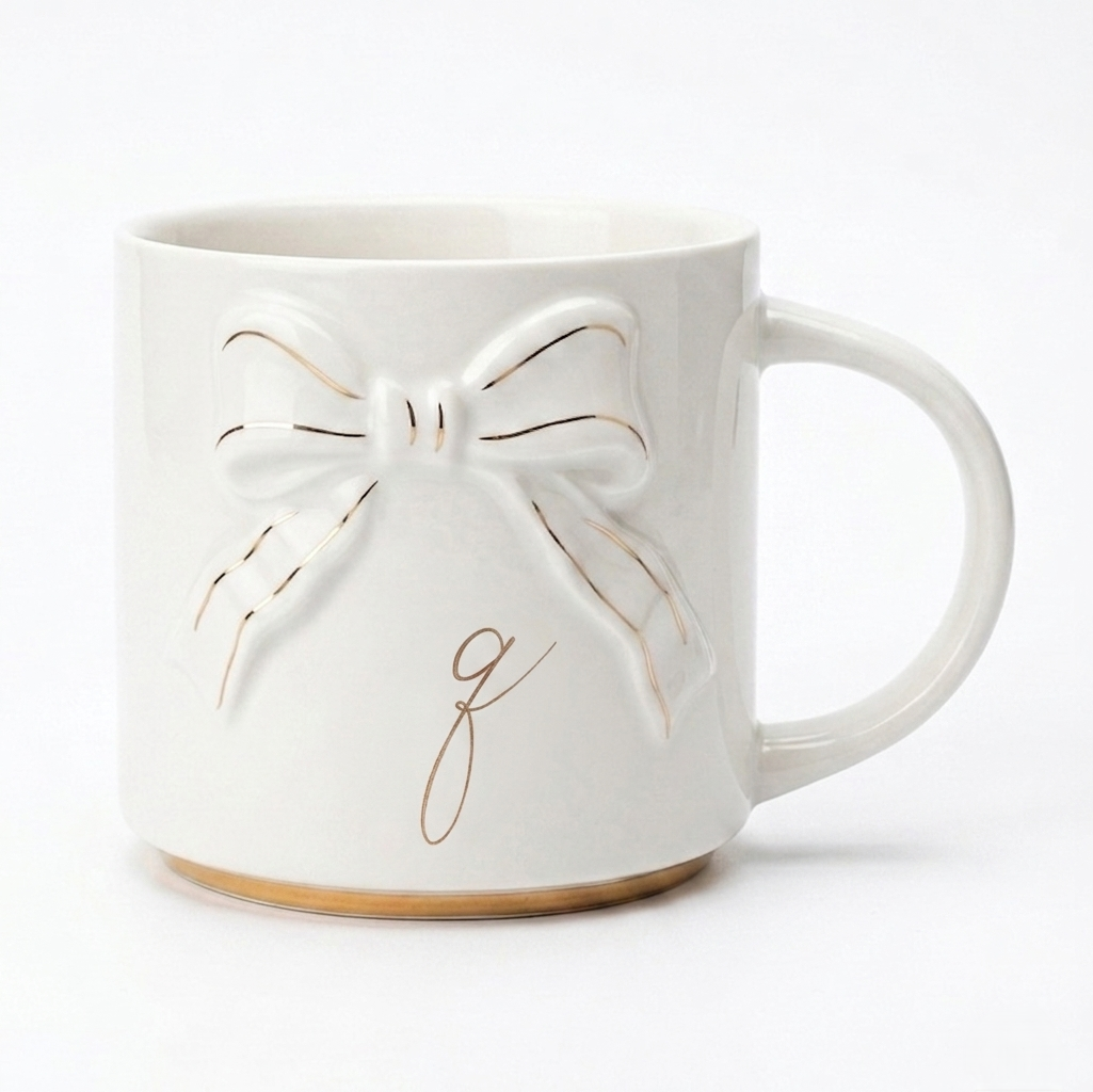 Double-sided Bow Mug