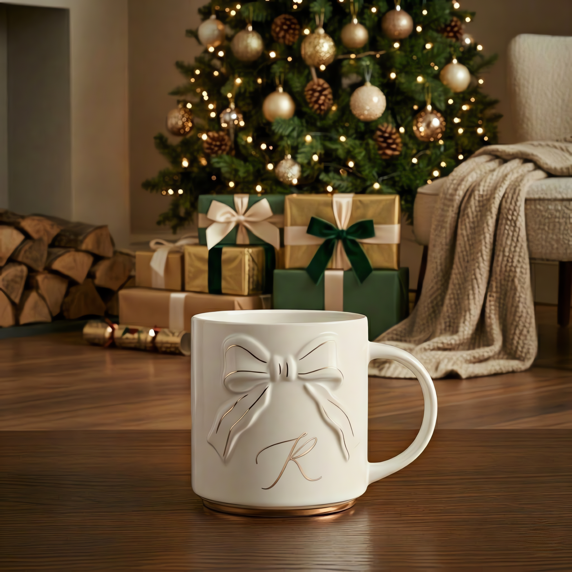 Double-sided Bow Mug
