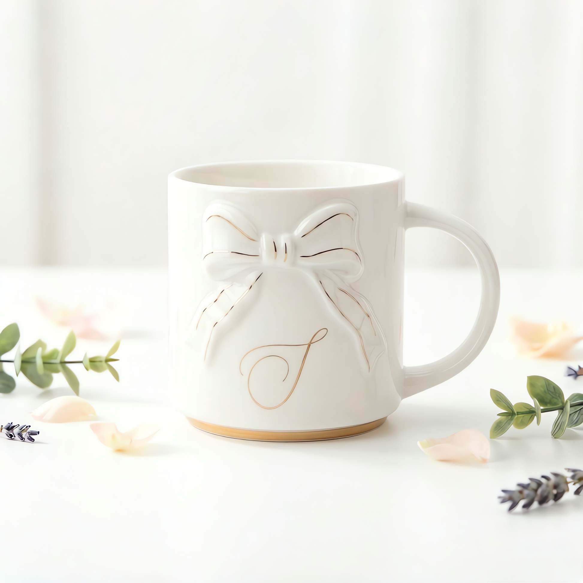Double-sided Bow Mug