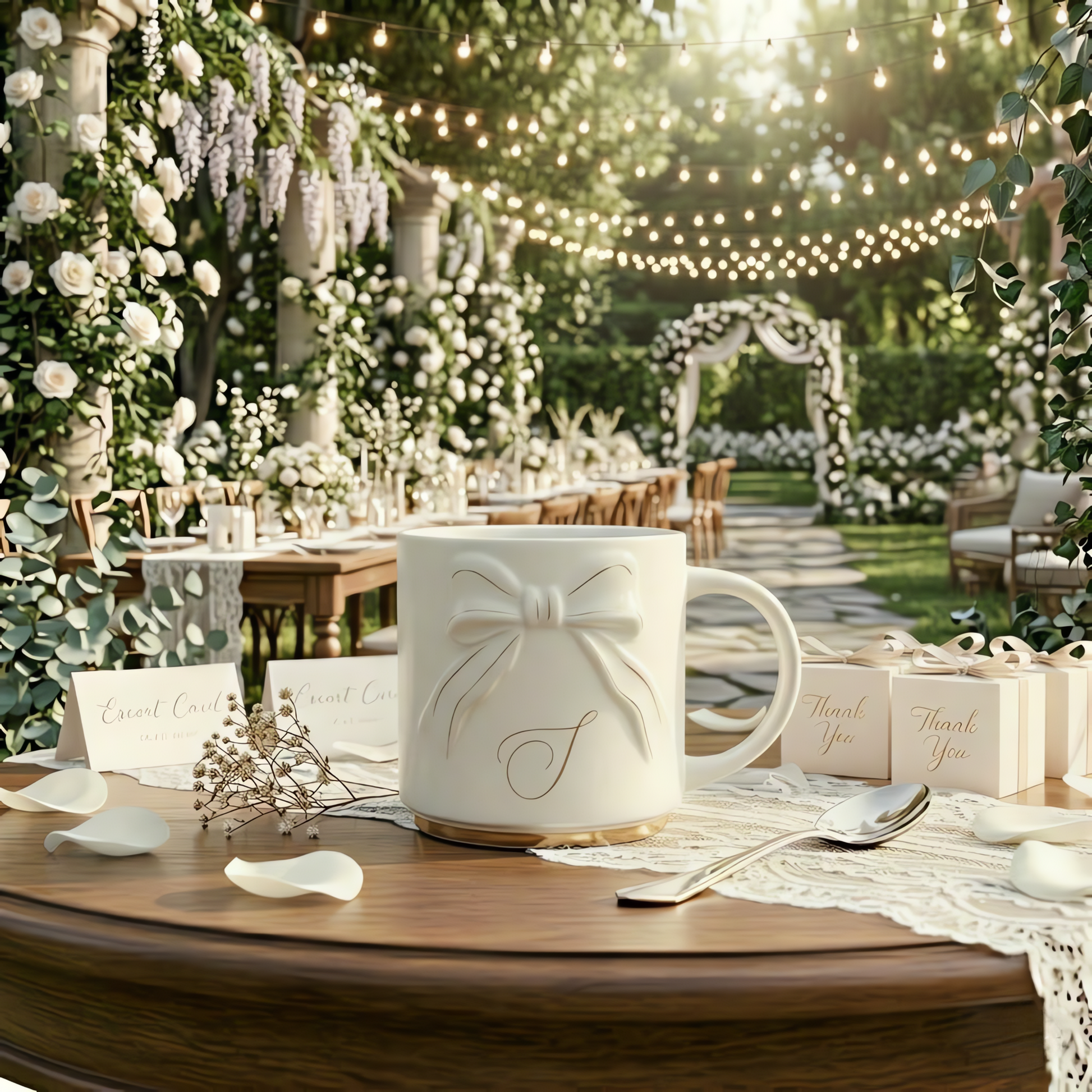 Double-sided Bow Mug