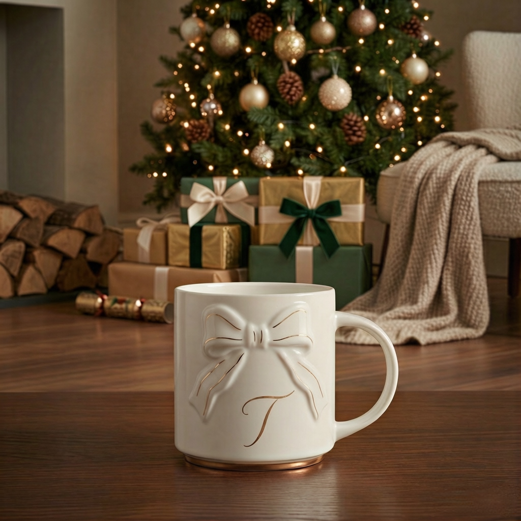 Double-sided Bow Mug