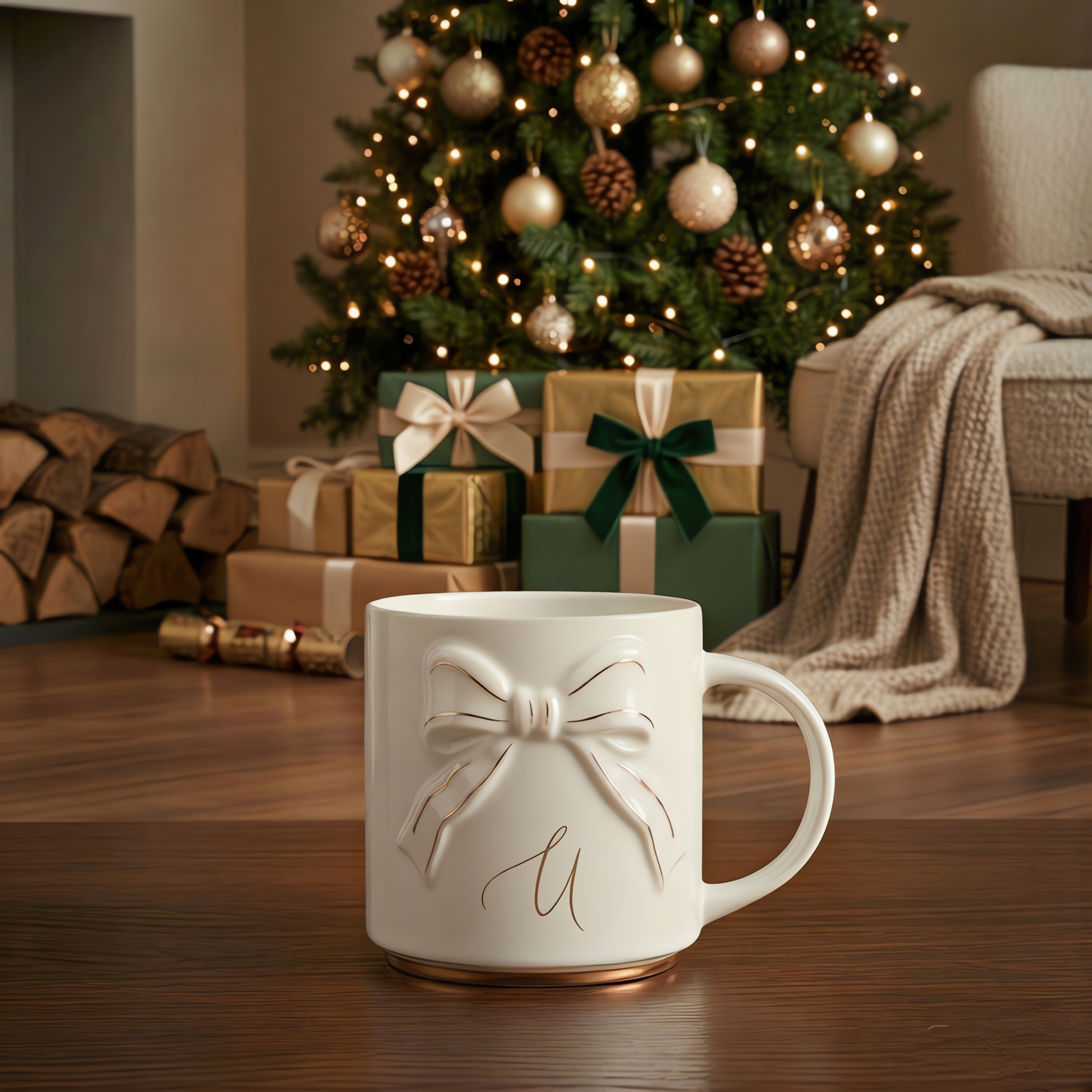 Double-sided Bow Mug