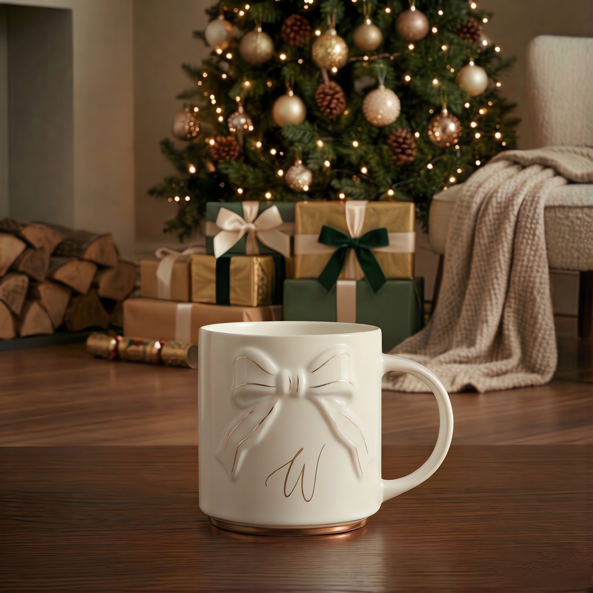 Double-sided Bow Mug