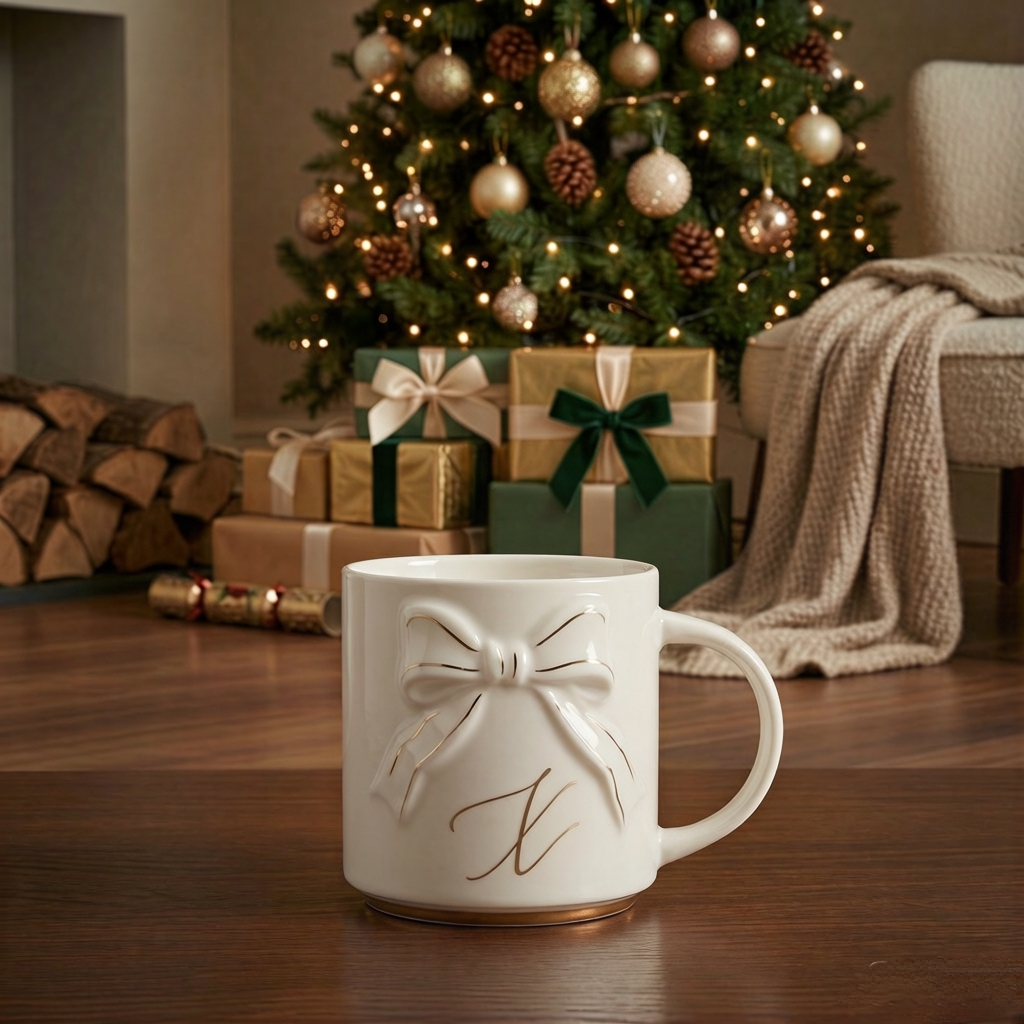 Double-sided Bow Mug