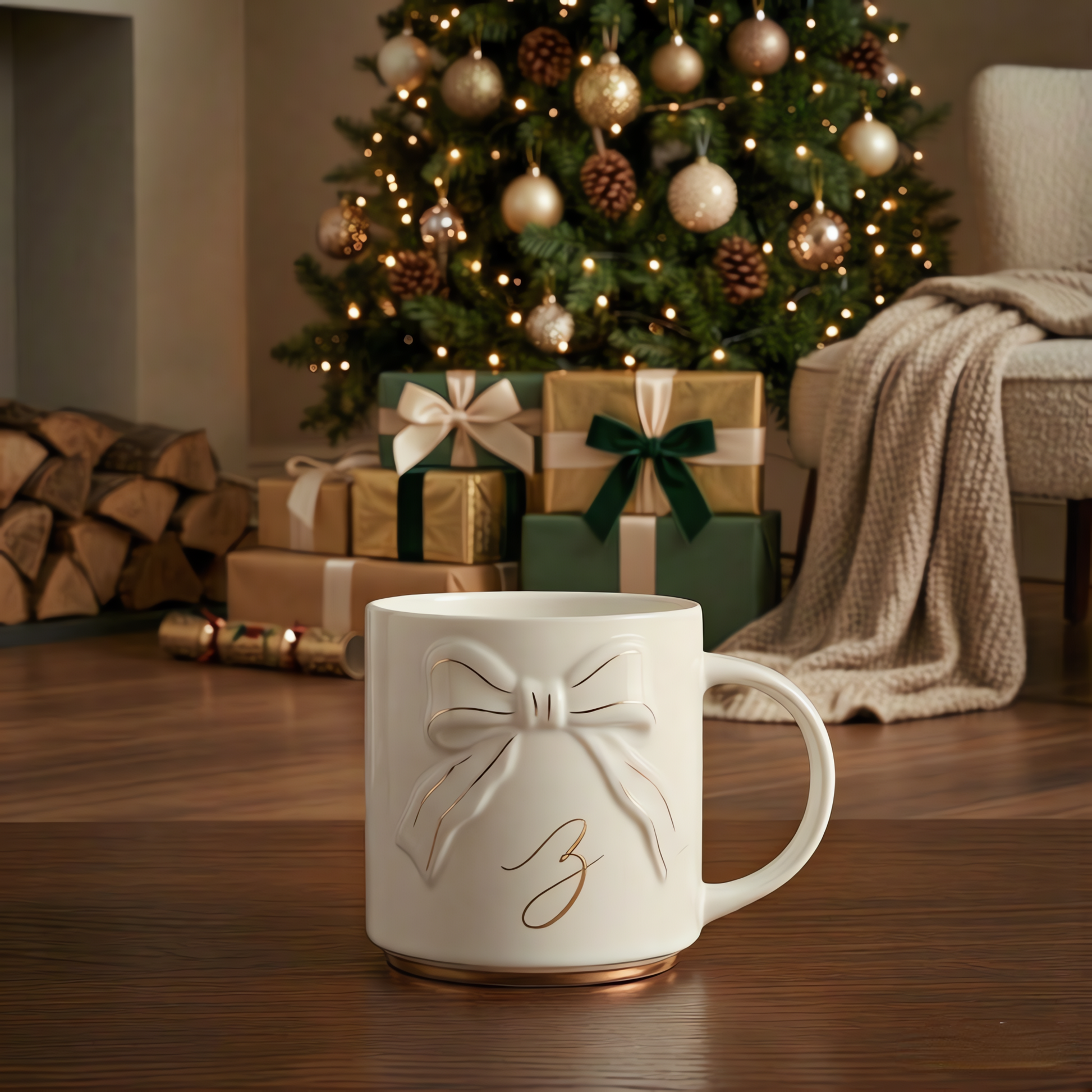 Double-sided Bow Mug