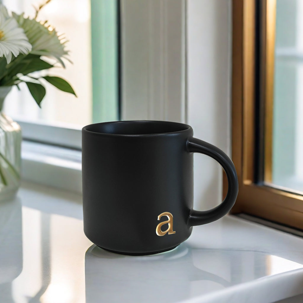 Black Ceramic Mug