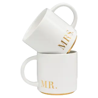 Coffee Mugs for MR. and MRS. & Hubby and Wifey