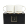 Elegant Collective Home  Blessed and Grateful gold ceramic coffee mug set in premium gift box, perfect as a sophisticated housewarming or holiday gift