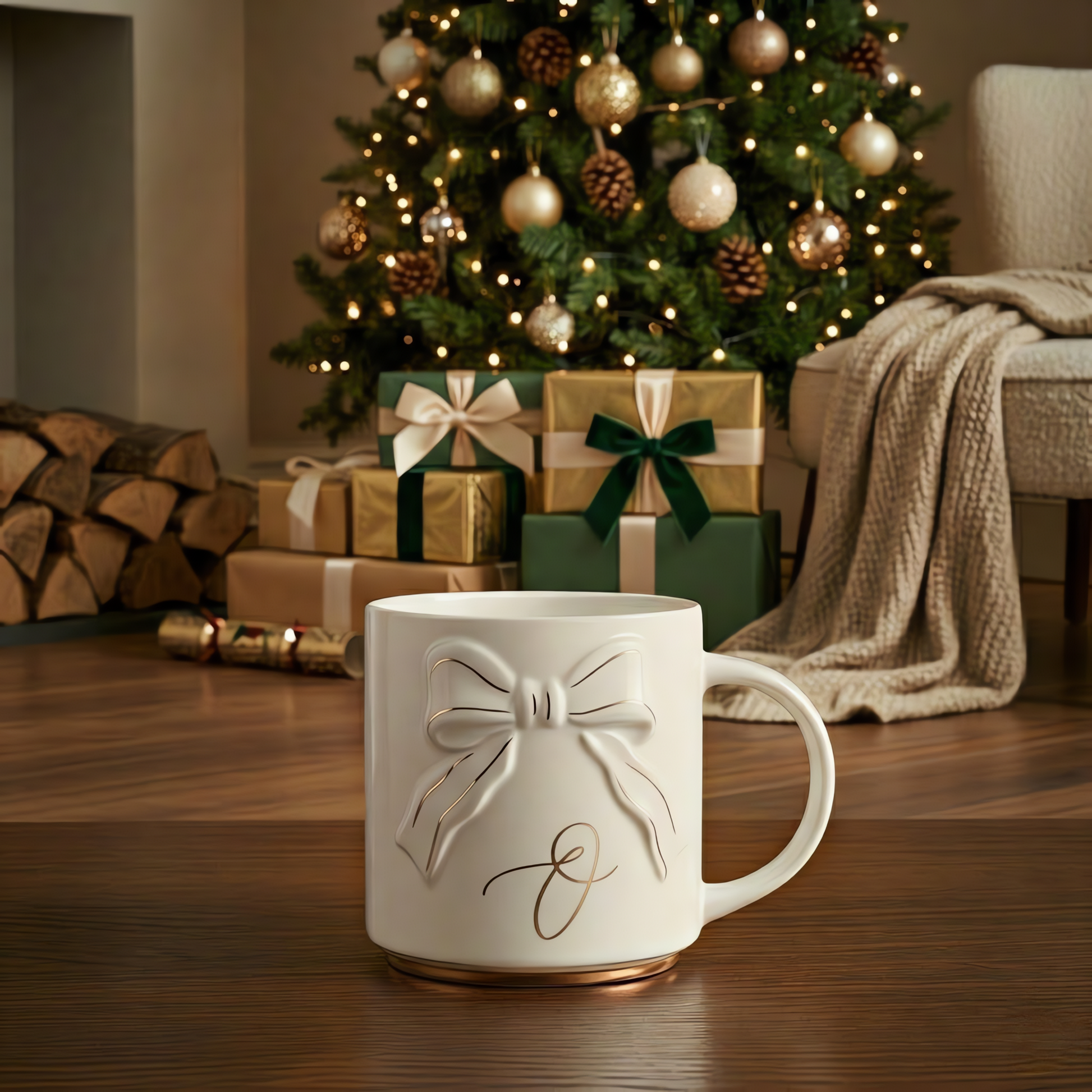 Double-sided Bow Mug