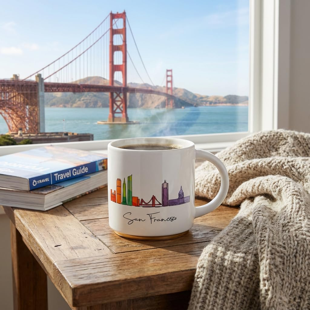 Colorful Skyline Ceramic Mug